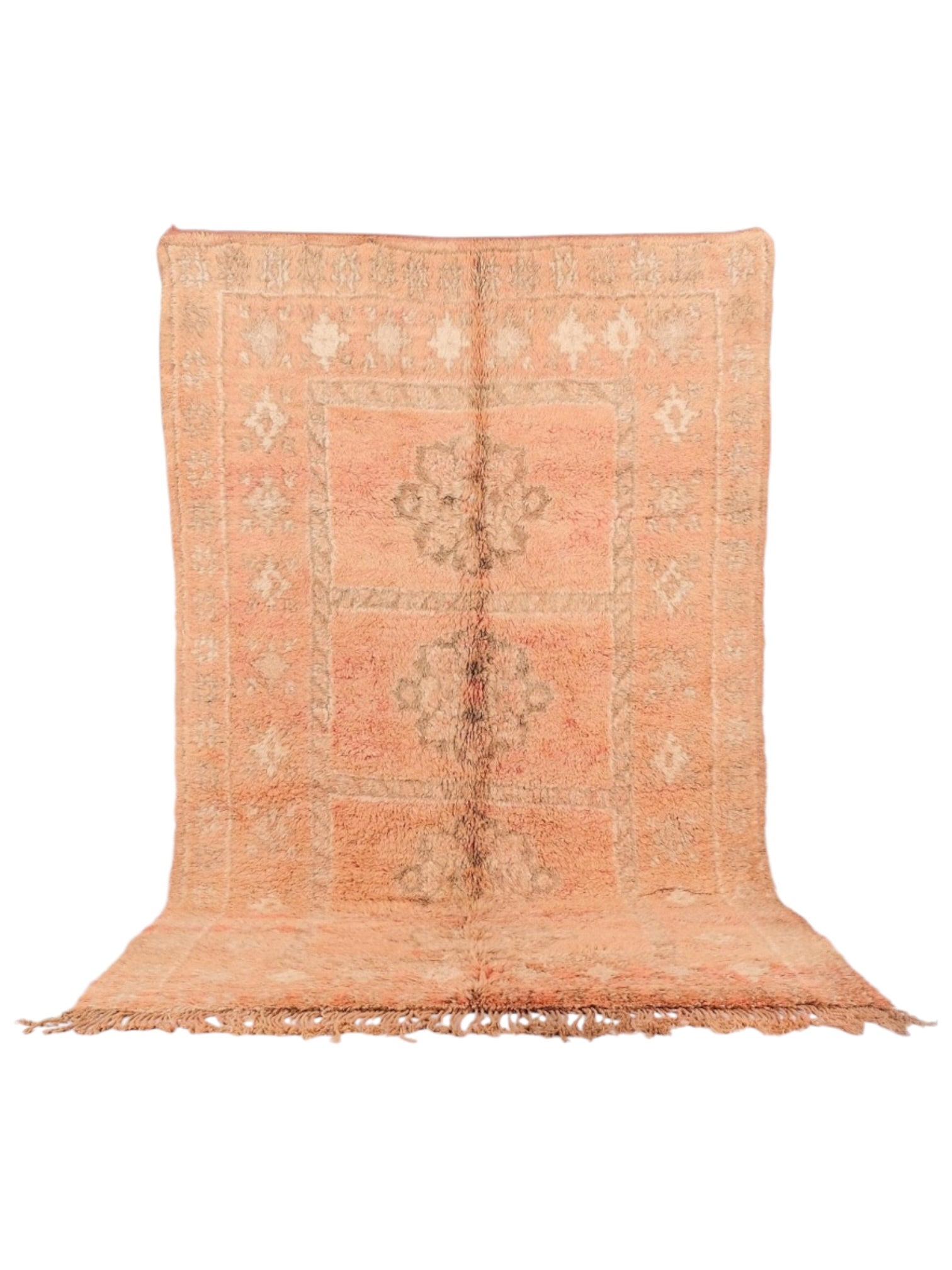 Rare Vintage Moroccan Rug | 288cm x 171cm - Peach Manor Boujaad