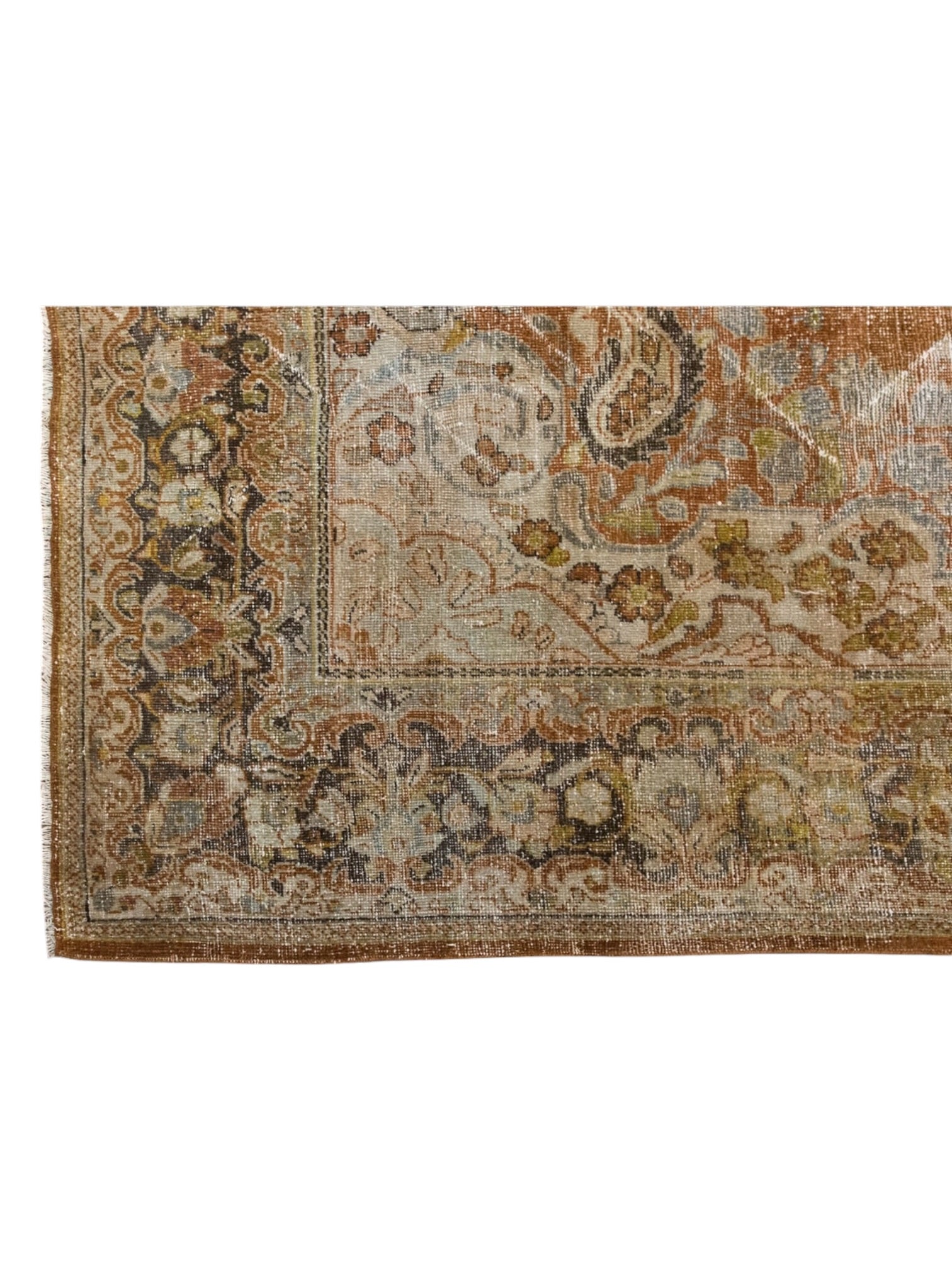 Vintage Turkish Oushak Rug - Terracotta Garden (314cm x 210cm)