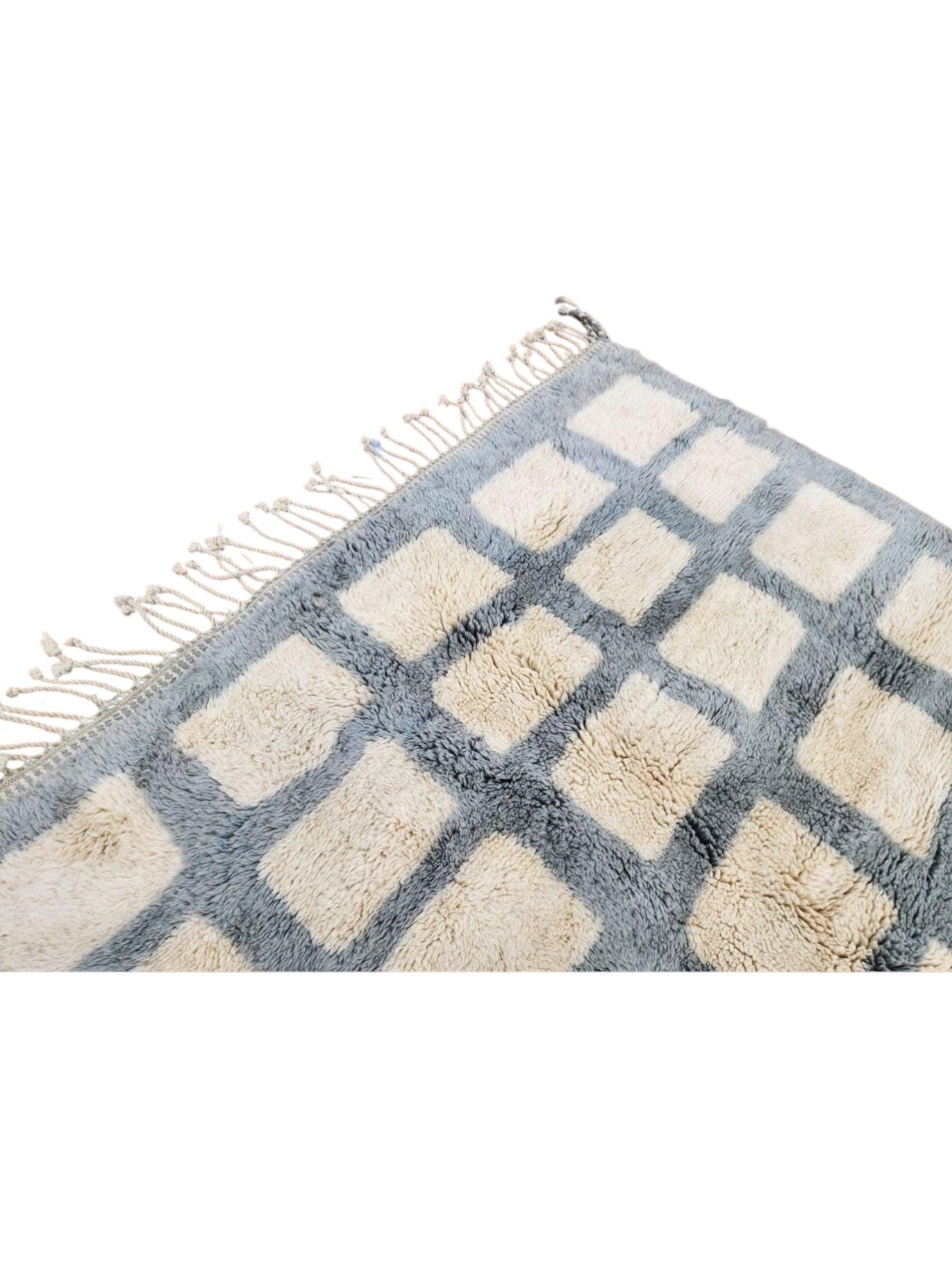 Contemporary Moroccan Beni Mrirt Rug | Château Bleu - Powder Blue