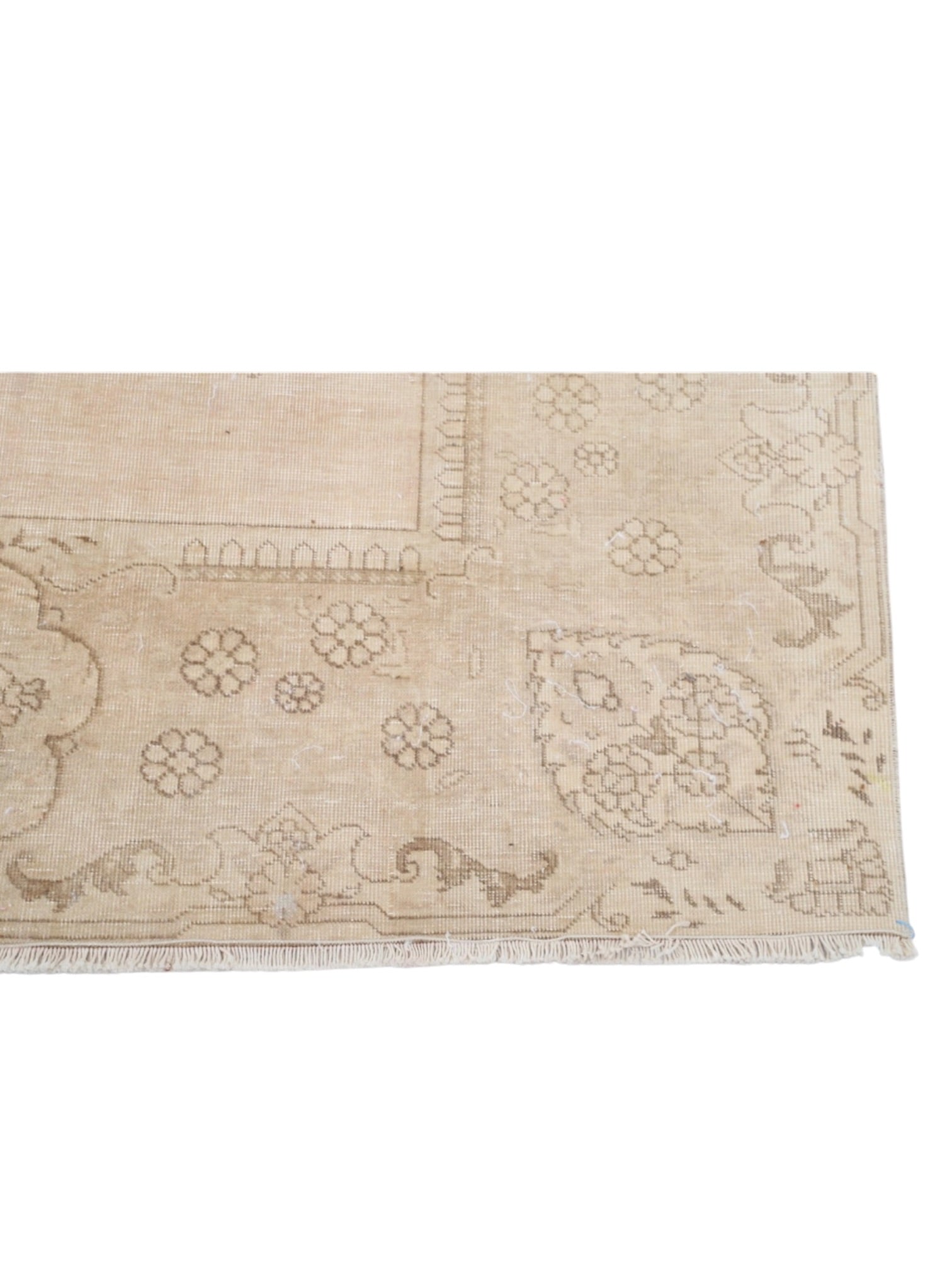 Rare Vintage Turkish Rug - Linen Bloom Oushak (360 cm x 280 cm)