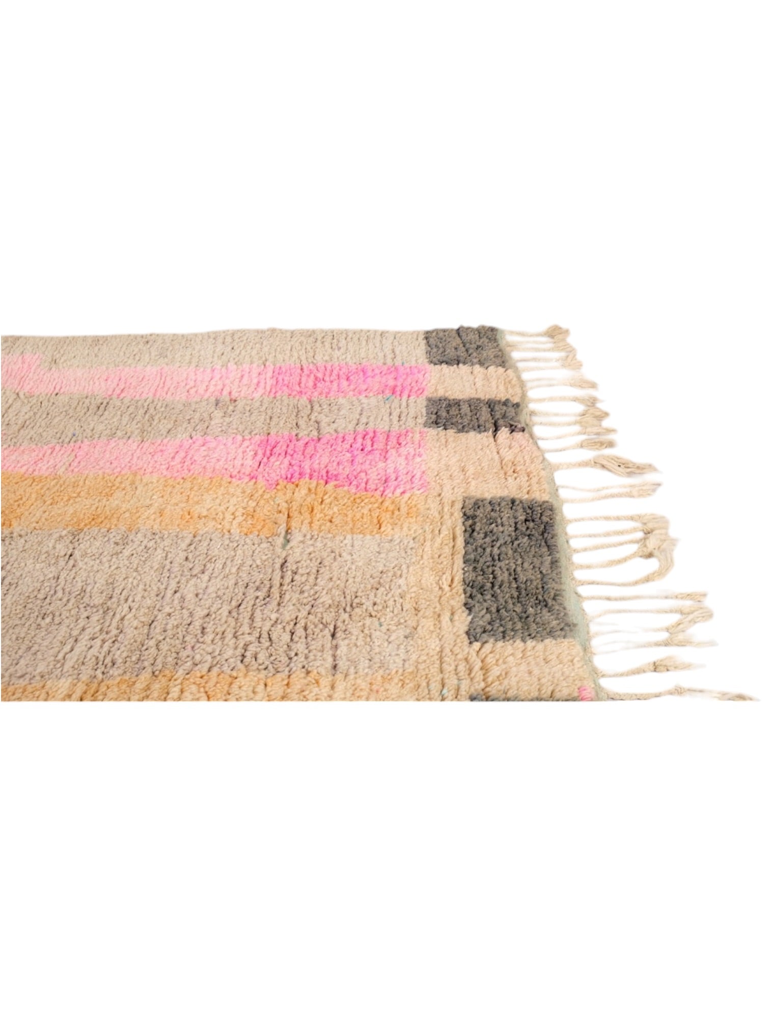 Vintage Moroccan Rug | 246cm x 153cm - Sorbet Boujaad