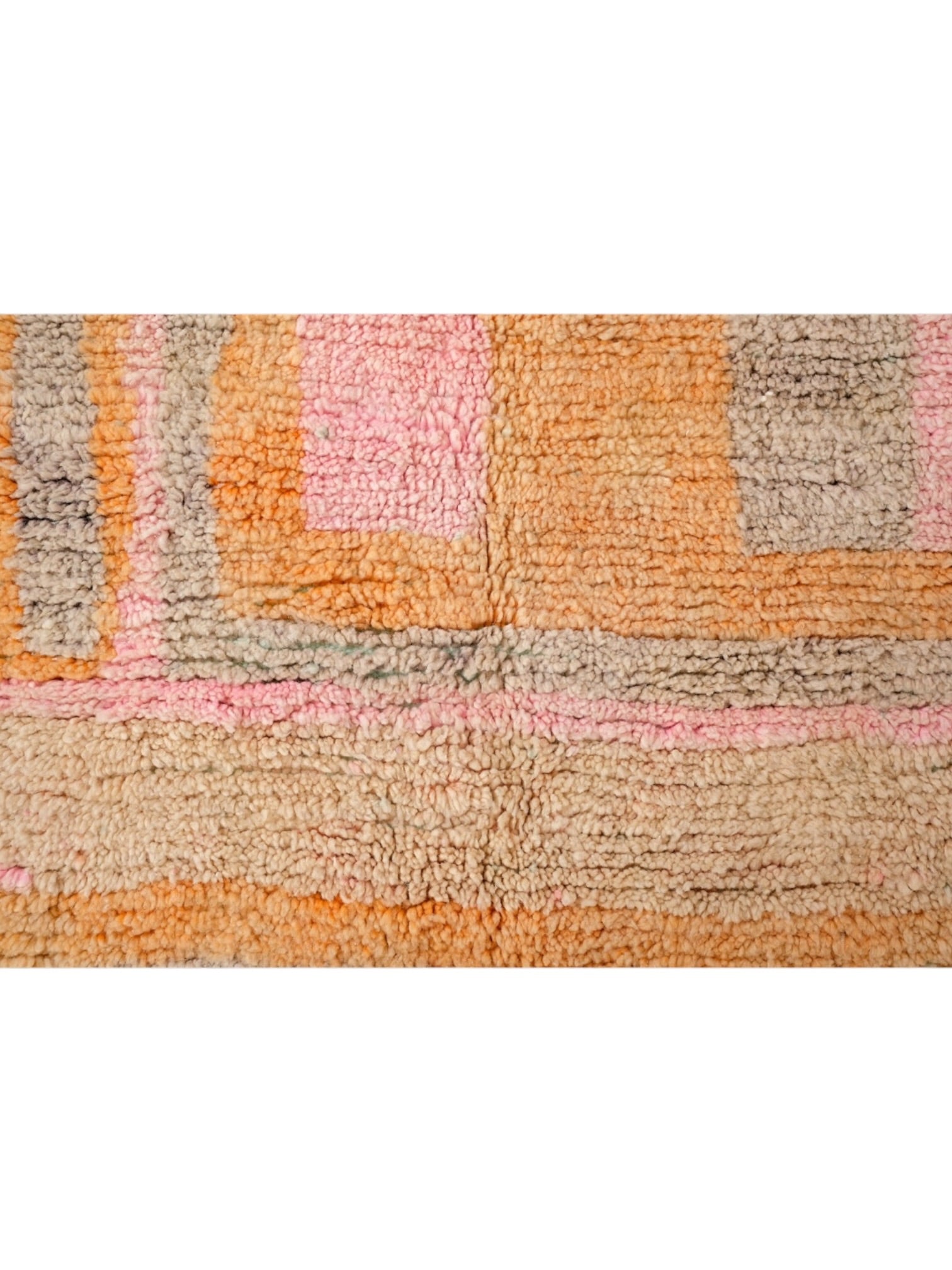 Vintage Moroccan Rug | 246cm x 153cm - Sorbet Boujaad