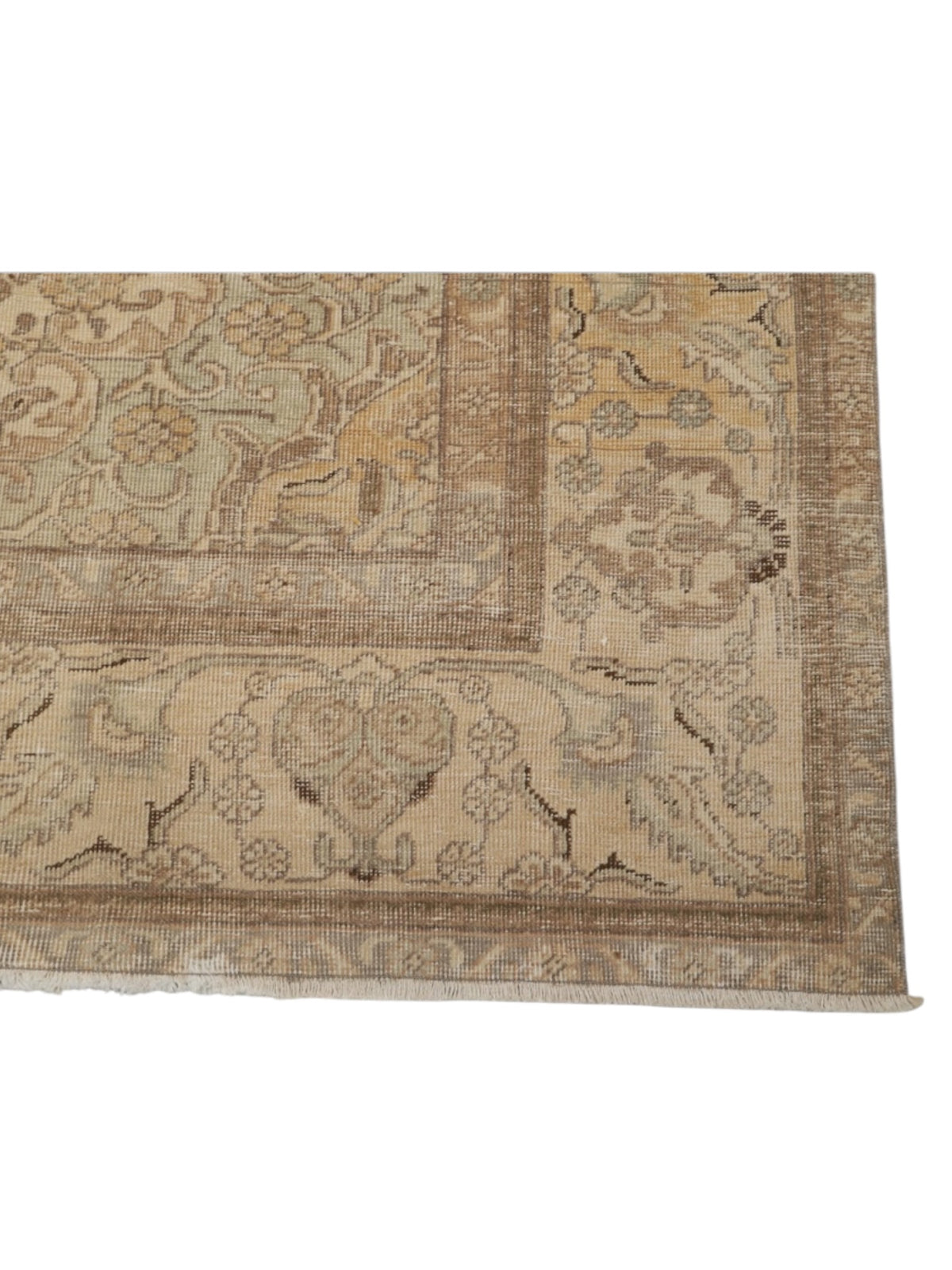Rare 1950s Vintage Turkish Rug | Garden in the Sun Oushak - (380cm x 291cm)