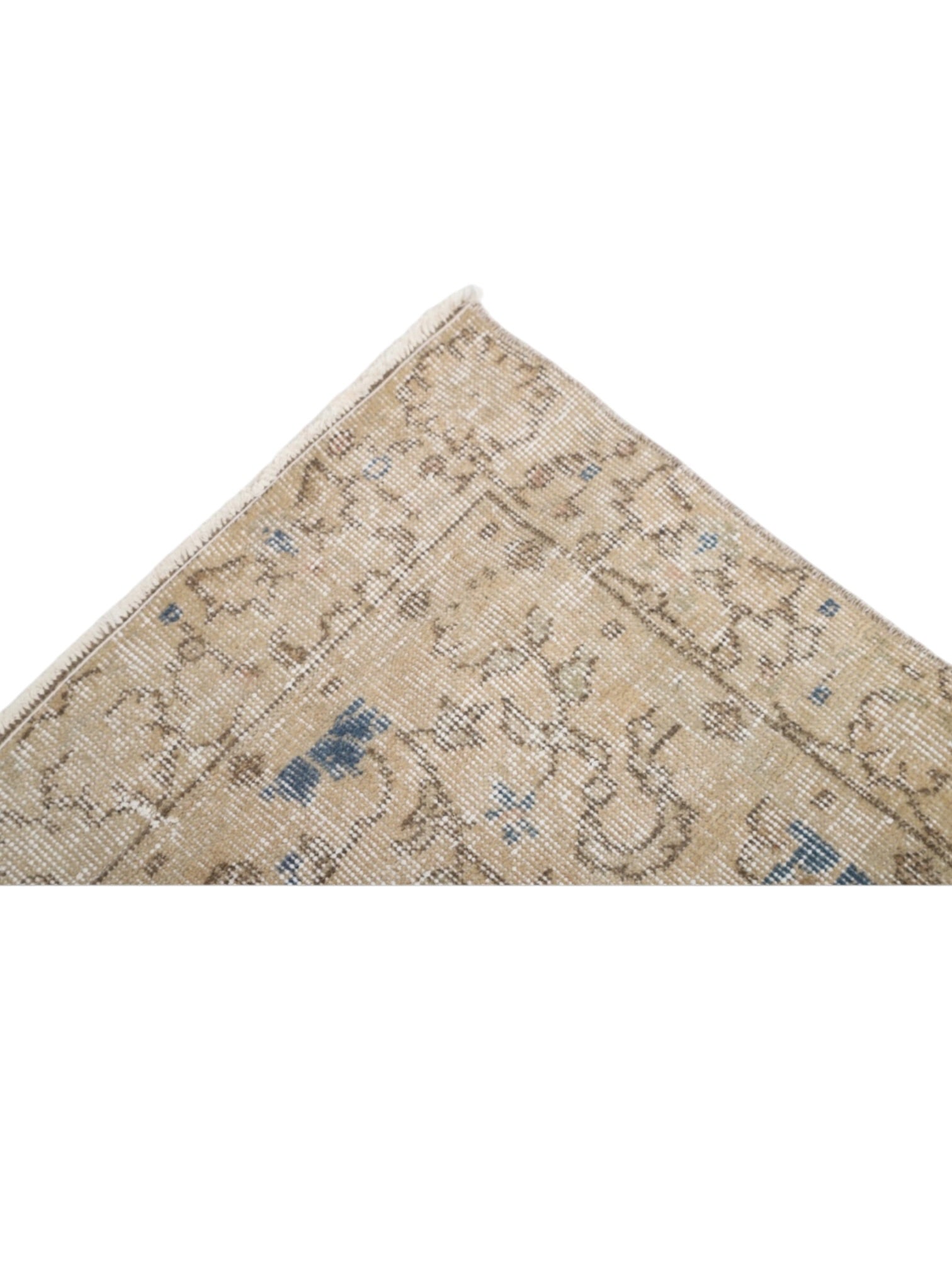 Vintage Turkish Rug - Azure Oushak (190cm x 104cm)