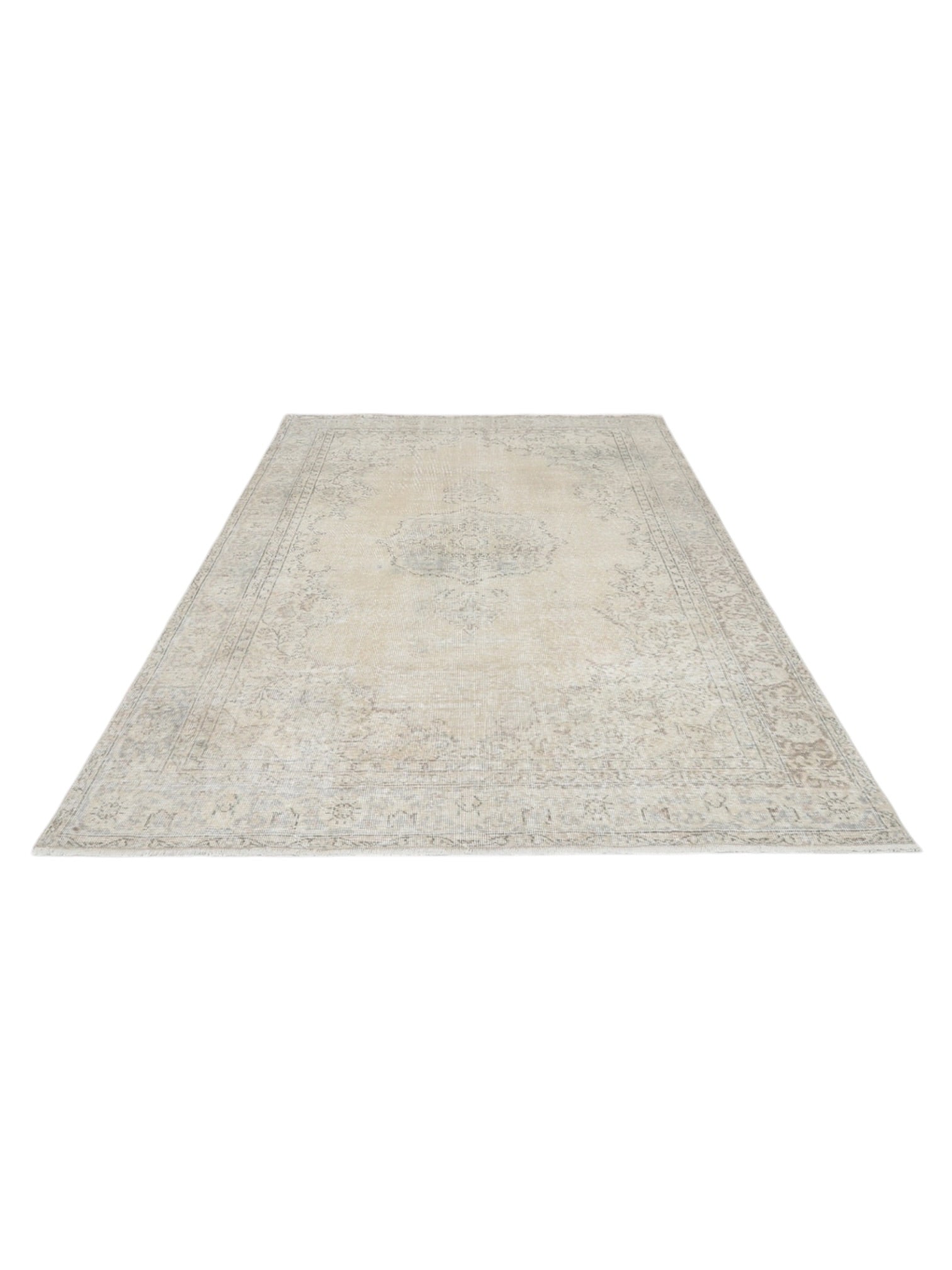 Vintage Turkish Rug - Ivory Bloom Oushak (290cm x 195cm)