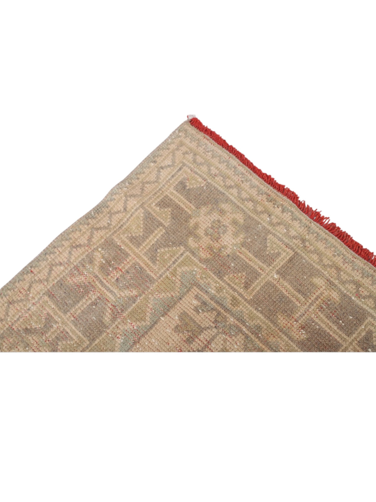 Handwoven Wool Anatolian Runner Rug | Vintage Turkish Oushak (340cm x 137cm)