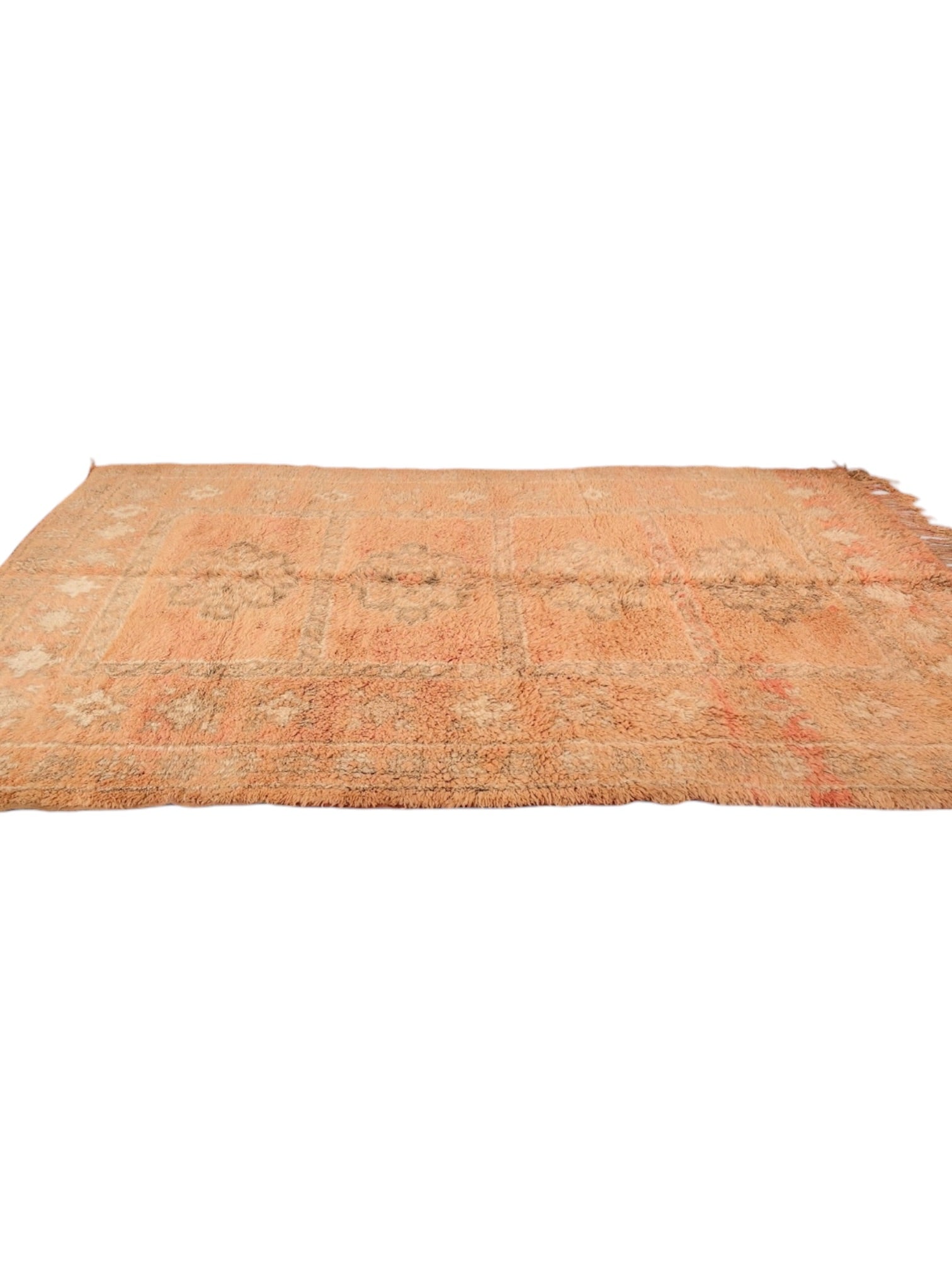 Rare Vintage Moroccan Rug | 288cm x 171cm - Peach Manor Boujaad