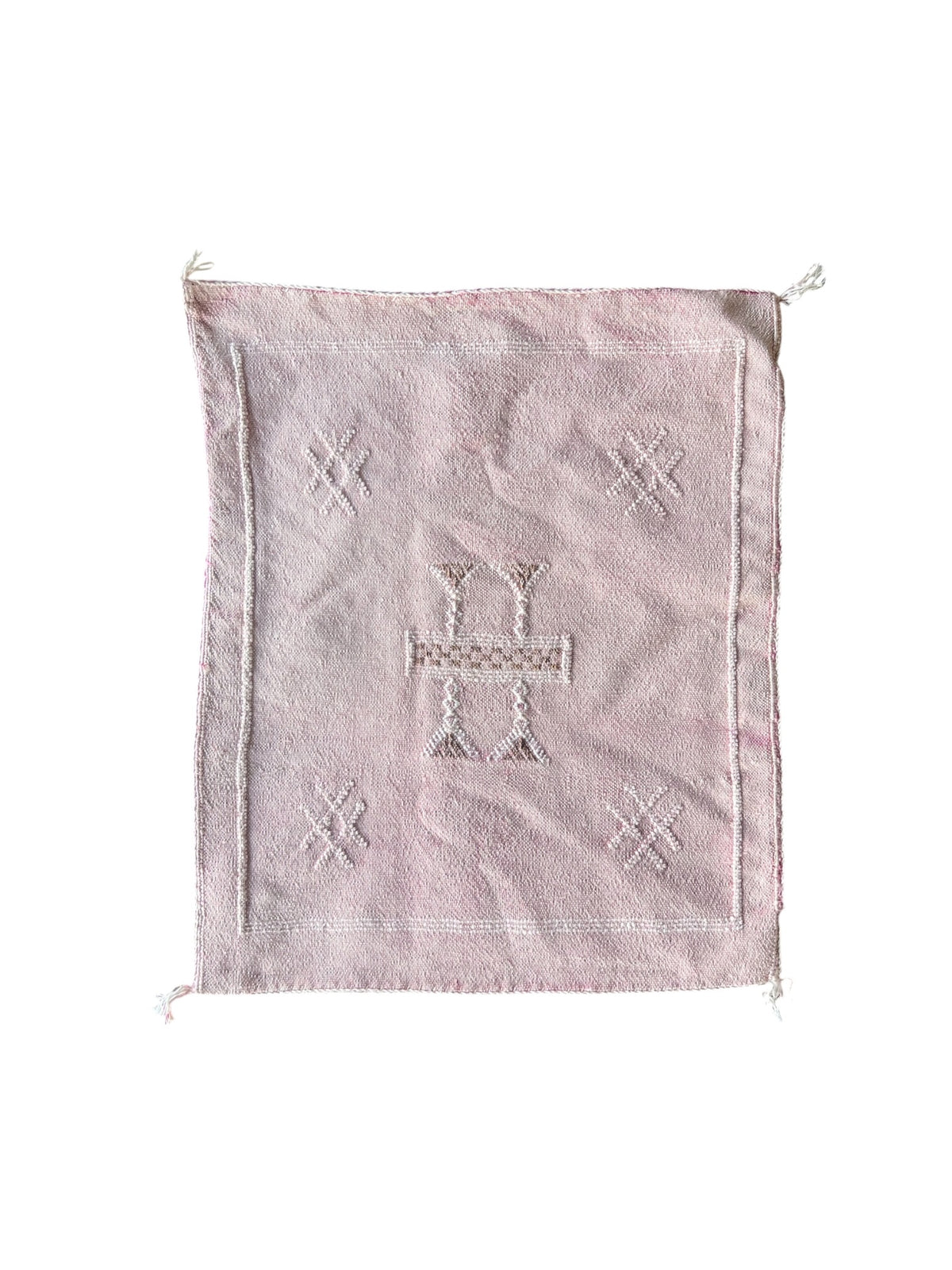 Moroccan Cactus Silk Cushion 50x50cm | Pink 11