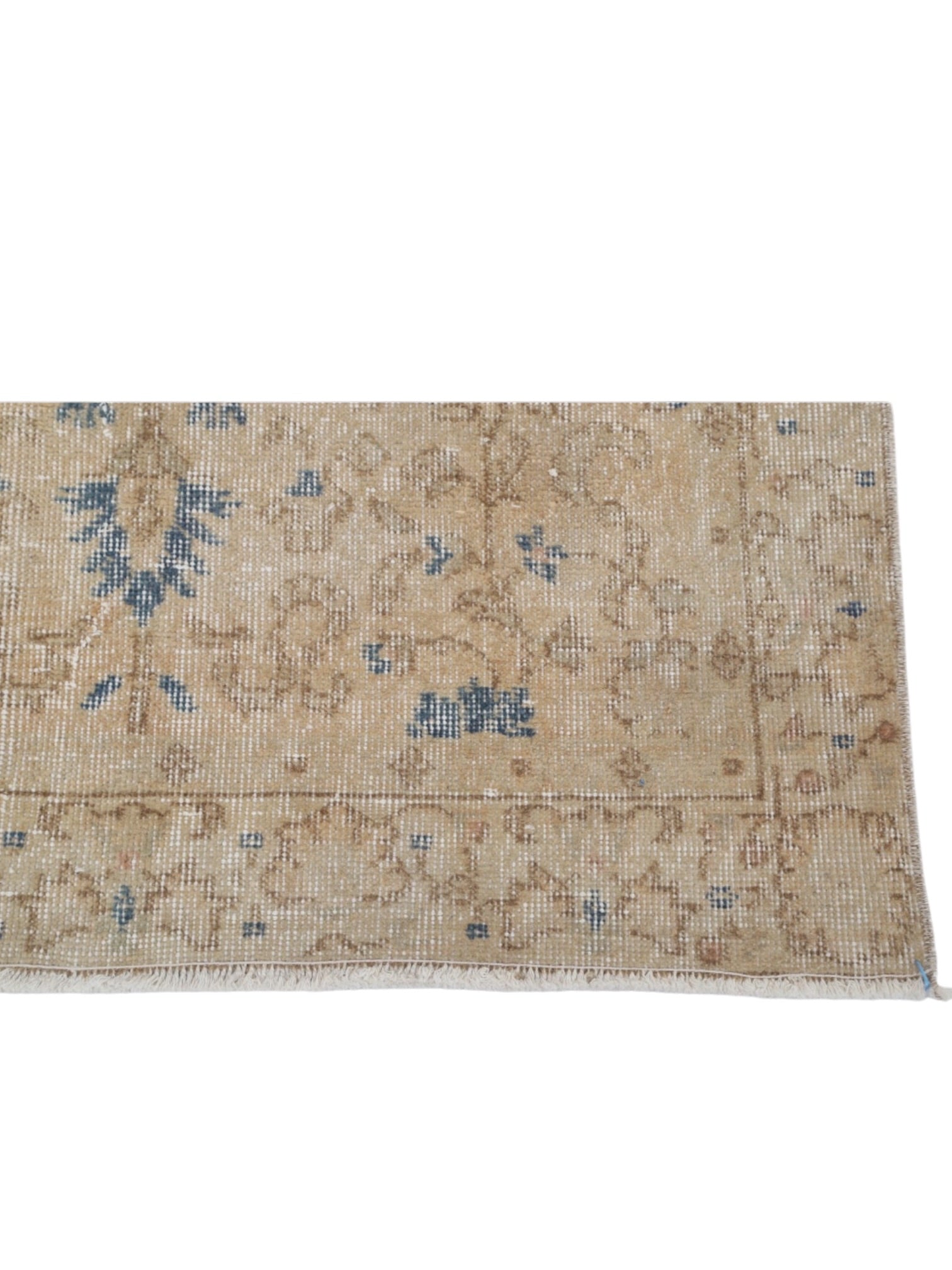 Vintage Turkish Rug - Azure Oushak (190cm x 104cm)