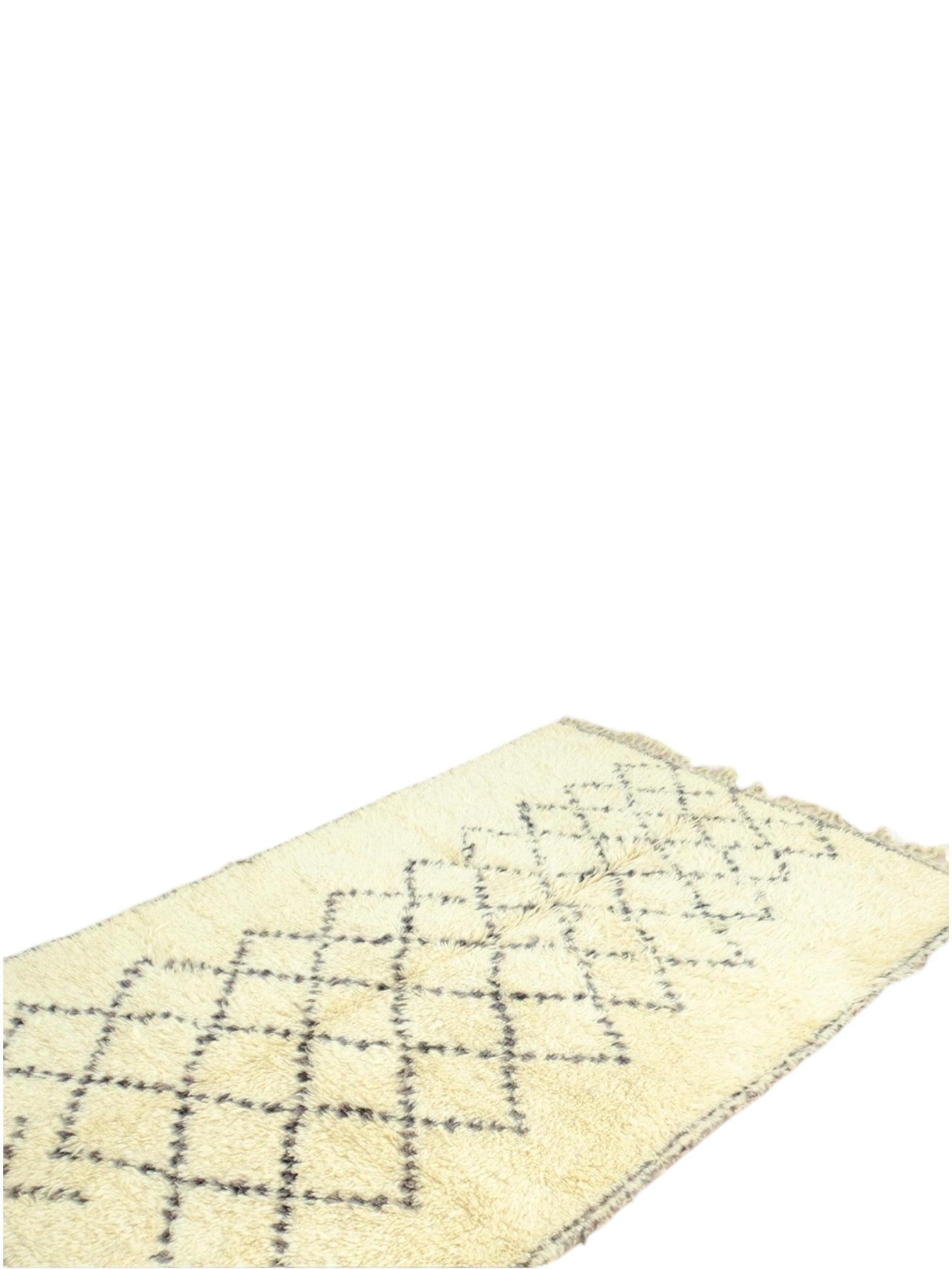 Vintage Moroccan Beni Ourain Rug | 274cm x 180cm - Beni Atlas