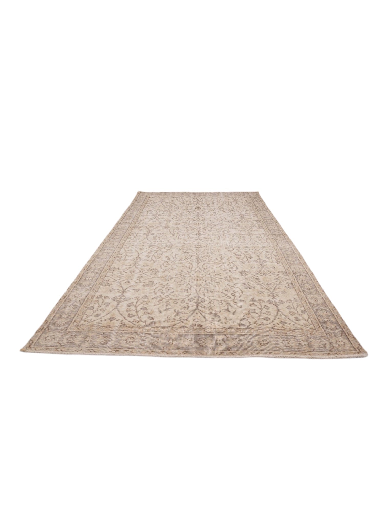Rare Vintage Turkish Rug - Petal at Dusk Oushak (270cm x 153cm)