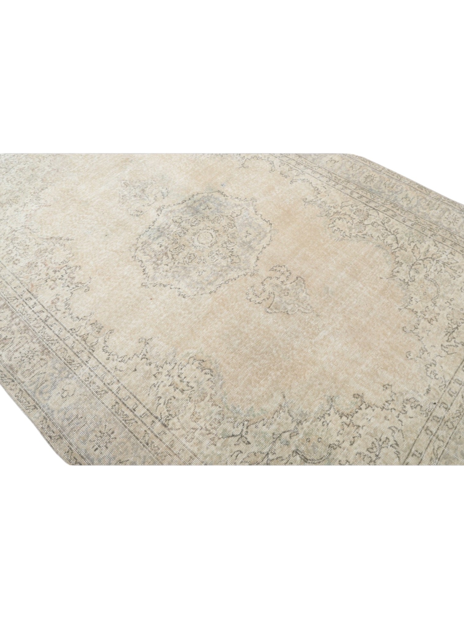 Vintage Turkish Rug - Ivory Bloom Oushak (290cm x 195cm)