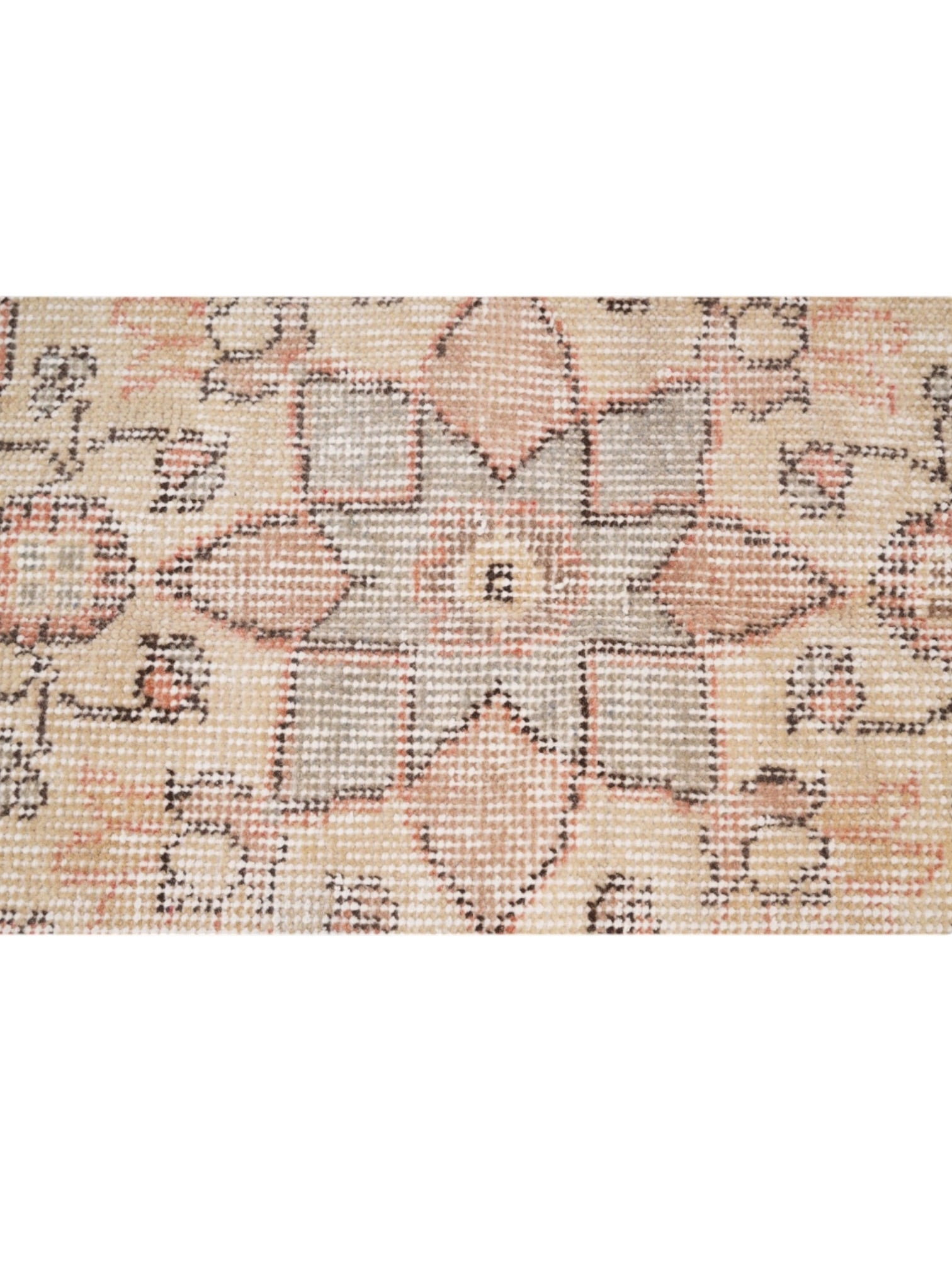 Vintage Turkish Rug - Terracotta Bloom Oushak (245cm x 125cm)