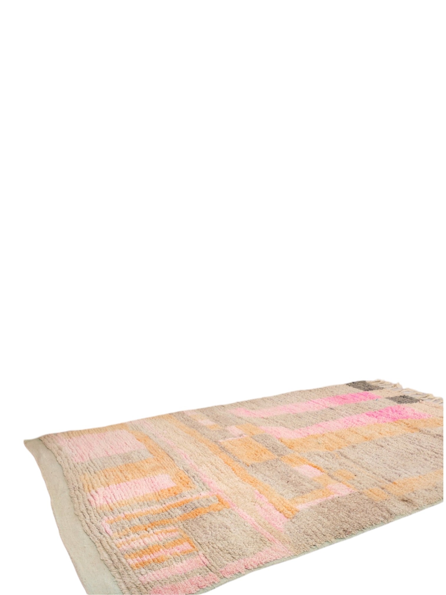 Vintage Moroccan Rug | 246cm x 153cm - Sorbet Boujaad