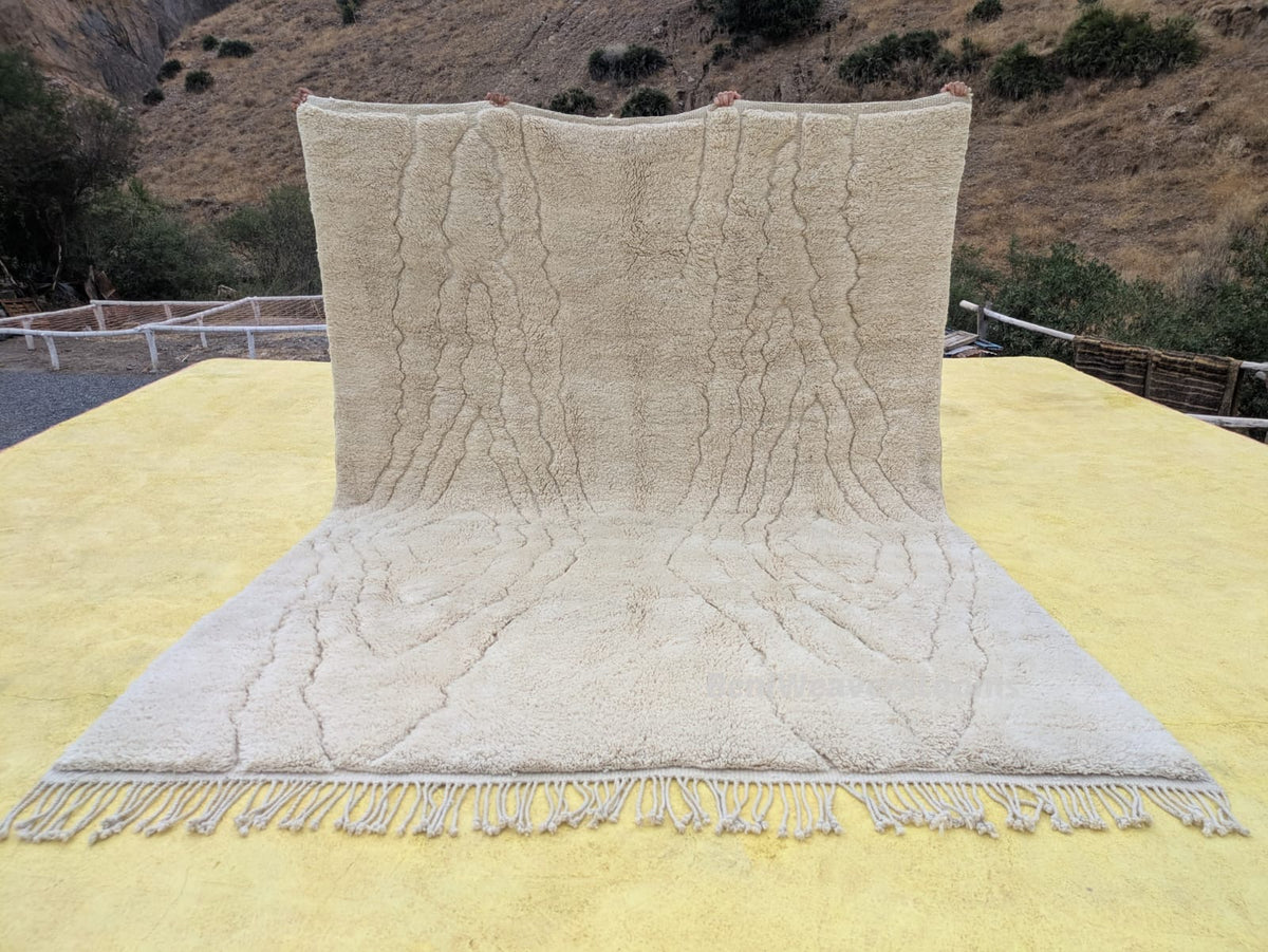 Moroccan Beni Mrirt Rug | 350cm x 260cm | Beni Glacier - Ready Now