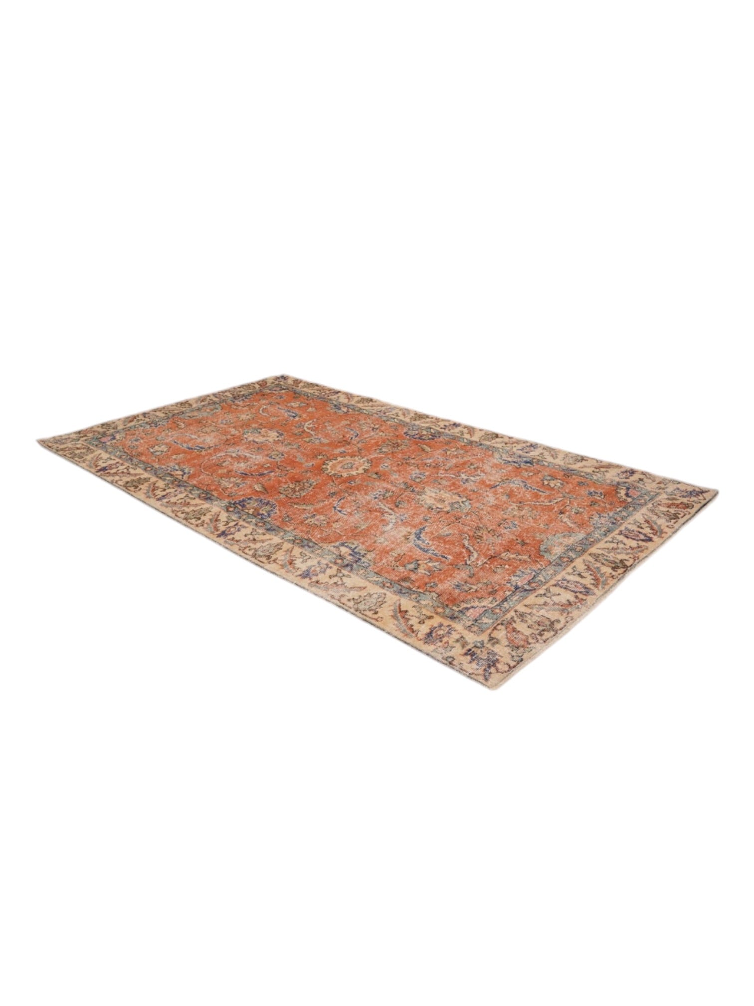 Vintage Turkish Rug - Terracotta Sol Oushak (247cm x 131cm)