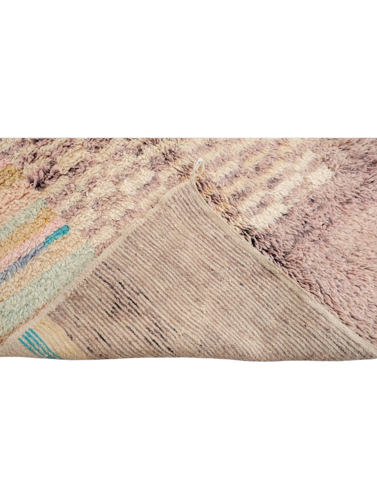 Vintage Moroccan Rug | 245cm x 172cm - Pastel Mirage Boujaad