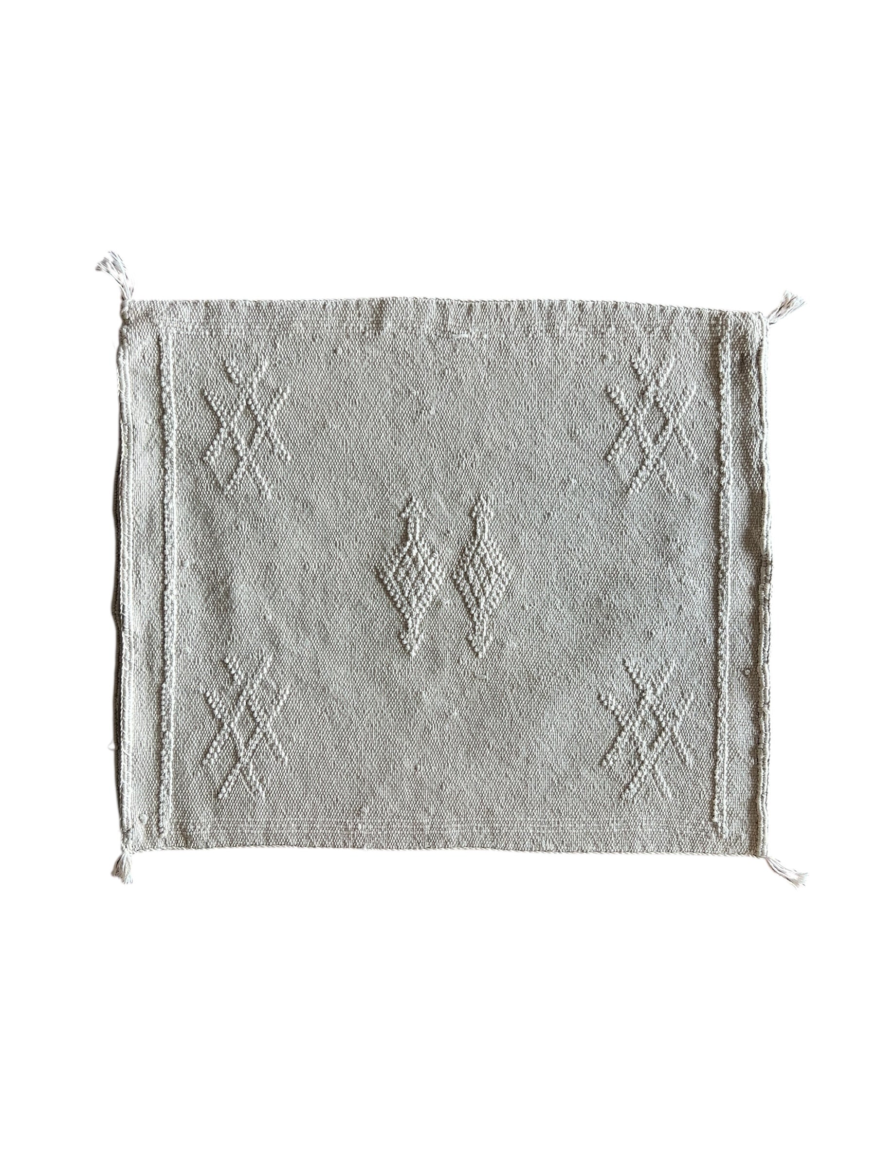 Moroccan Cactus Silk Cushion 50x50cm | Stone Linen