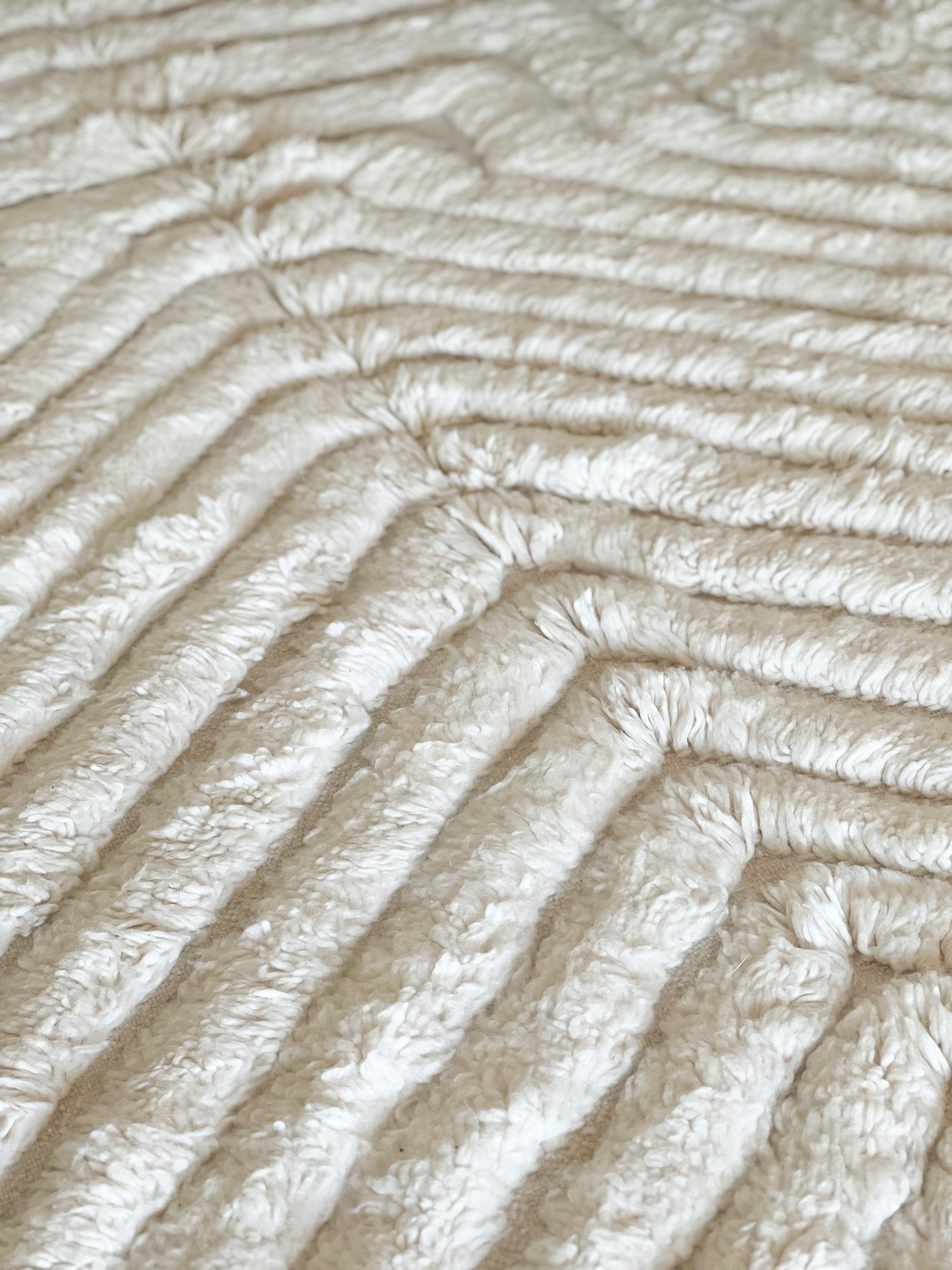 Original Moroccan Beni Ourain Wool Rug - Dune 07 ( 160cm x 270cm )