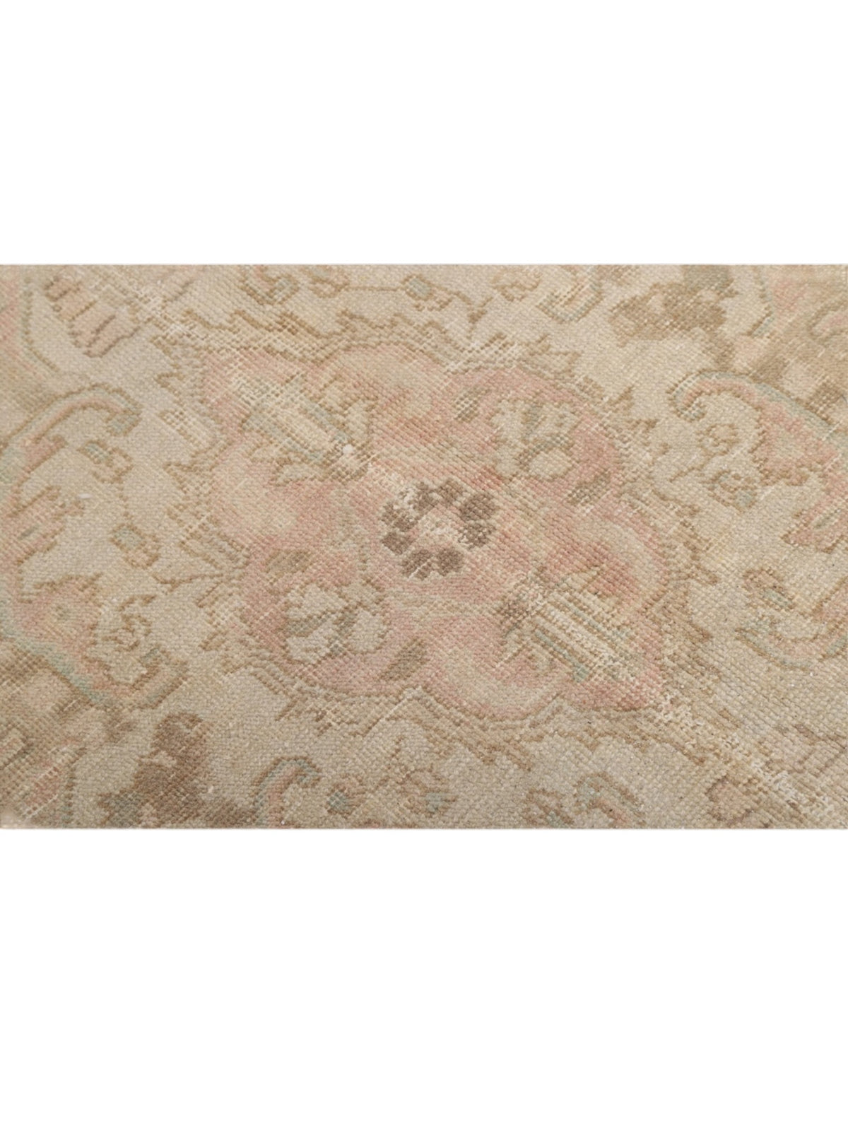 1960s Vintage Turkish Rug - Blush Garden Oushak (384cm x 291cm)