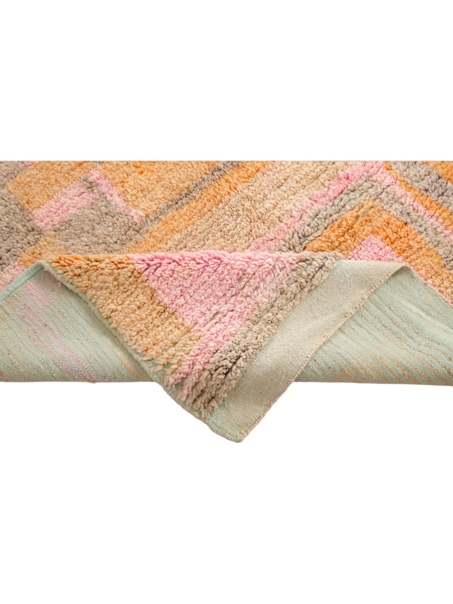 Vintage Moroccan Rug | 246cm x 153cm - Sorbet Boujaad