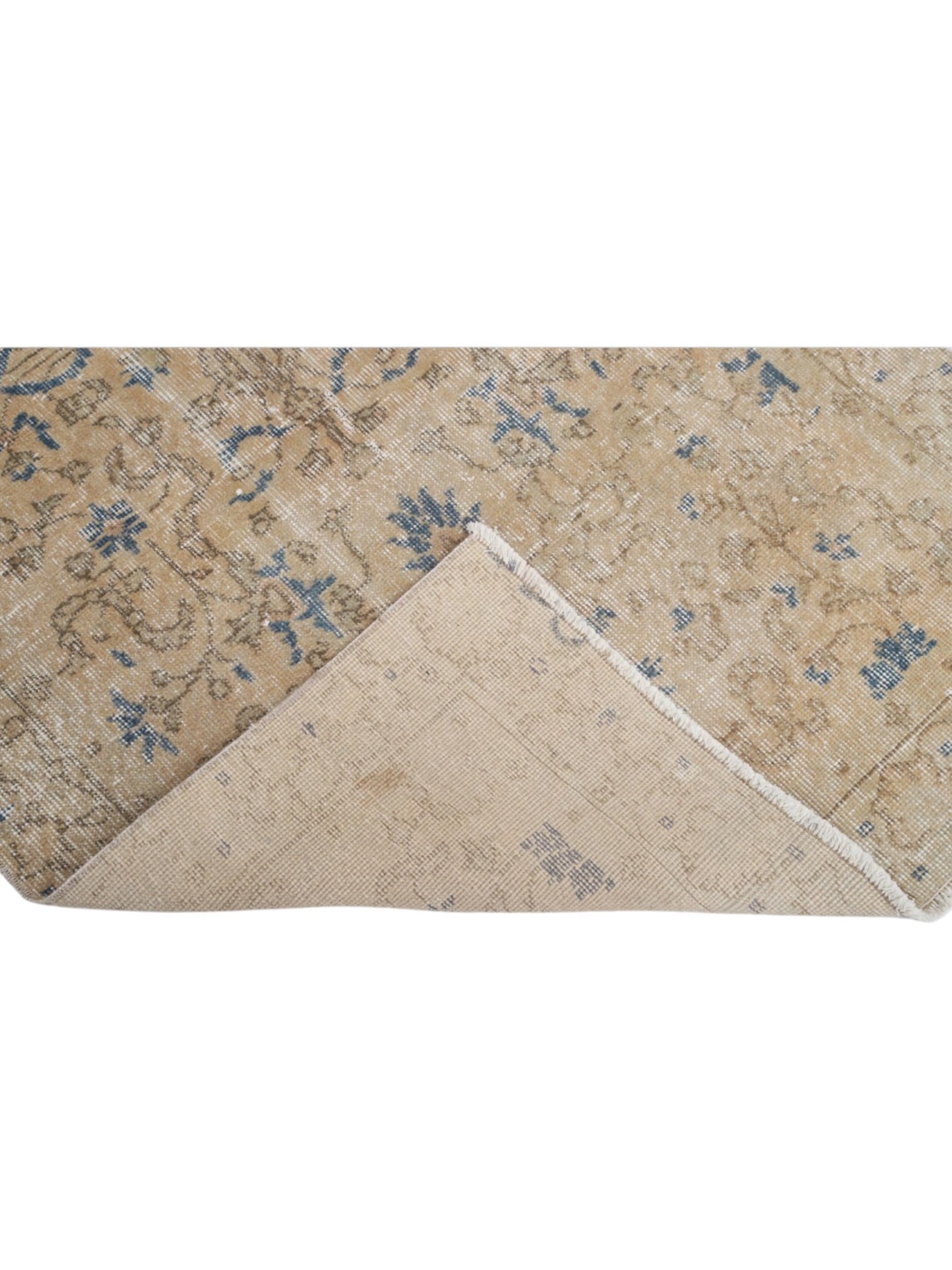 Vintage Turkish Rug - Azure Oushak (190cm x 104cm)