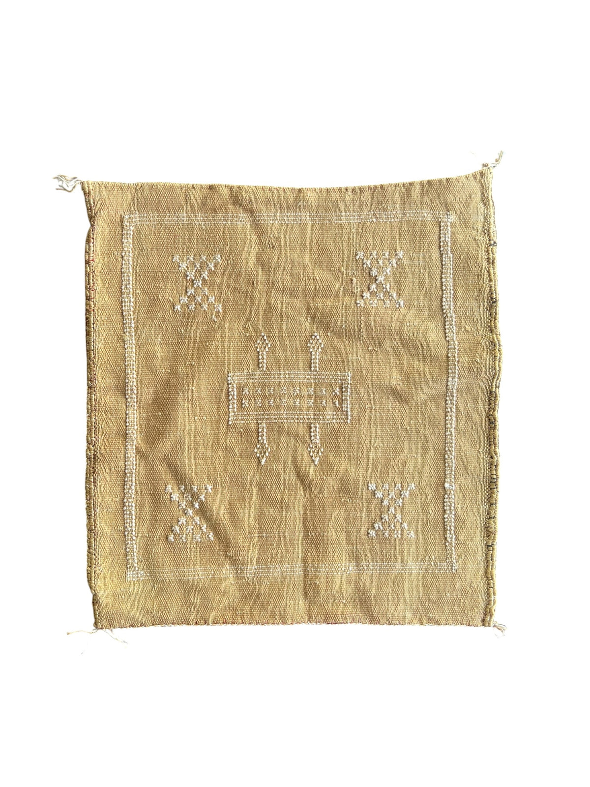 Moroccan Cactus Silk Cushion 50x50cm | Golden 02