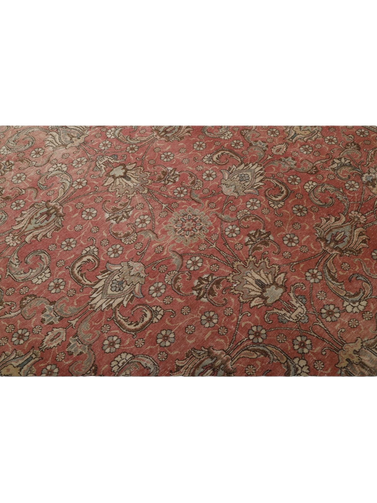 Rare 1960s Vintage Turkish Rug - Rose Garden Oushak (382cm x 295cm)