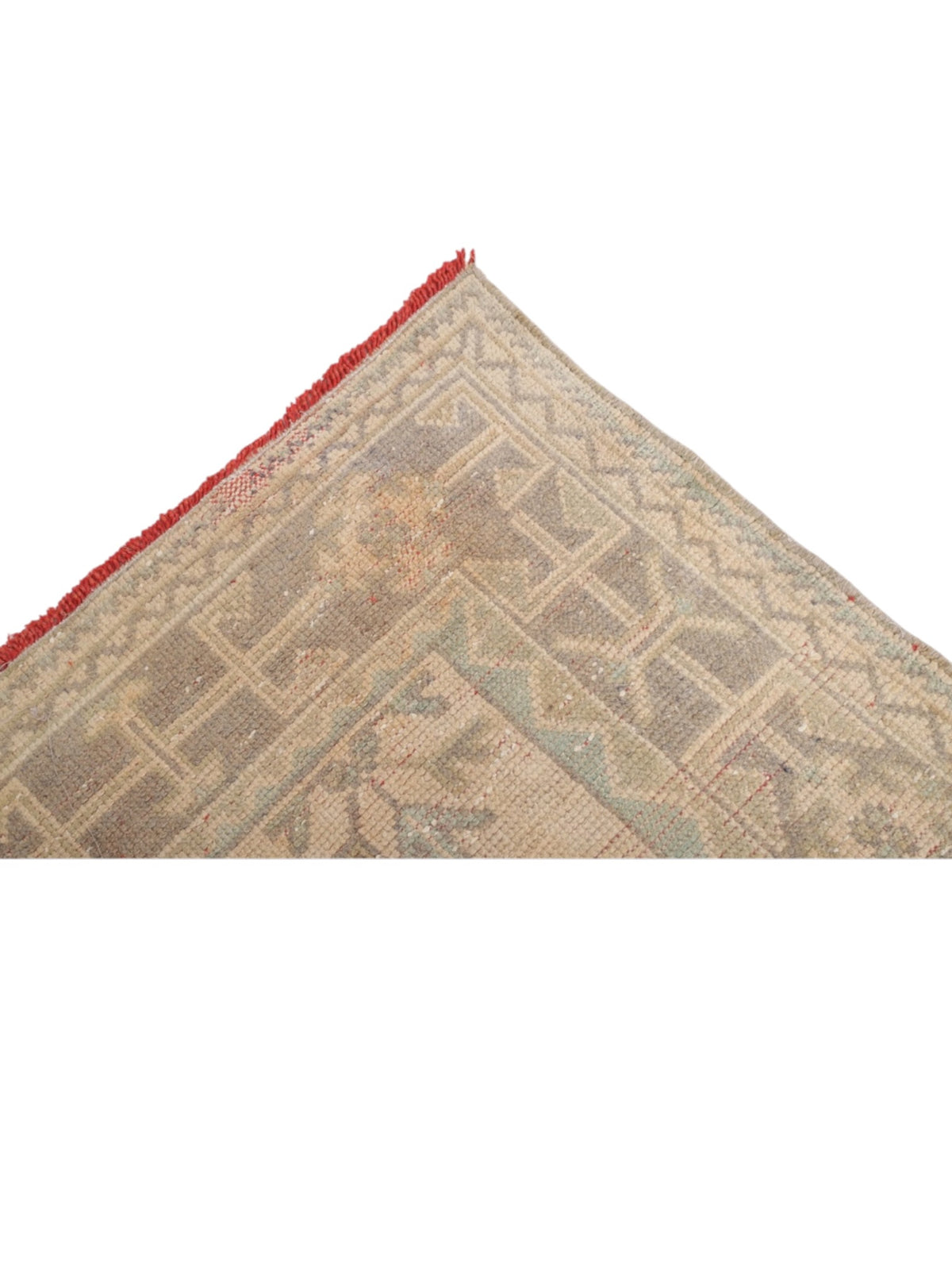 Handwoven Wool Anatolian Runner Rug | Vintage Turkish Oushak (340cm x 137cm)