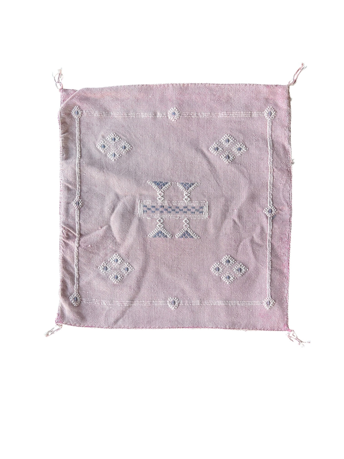 Moroccan Cactus Silk Cushion 50x50cm | Pink 09