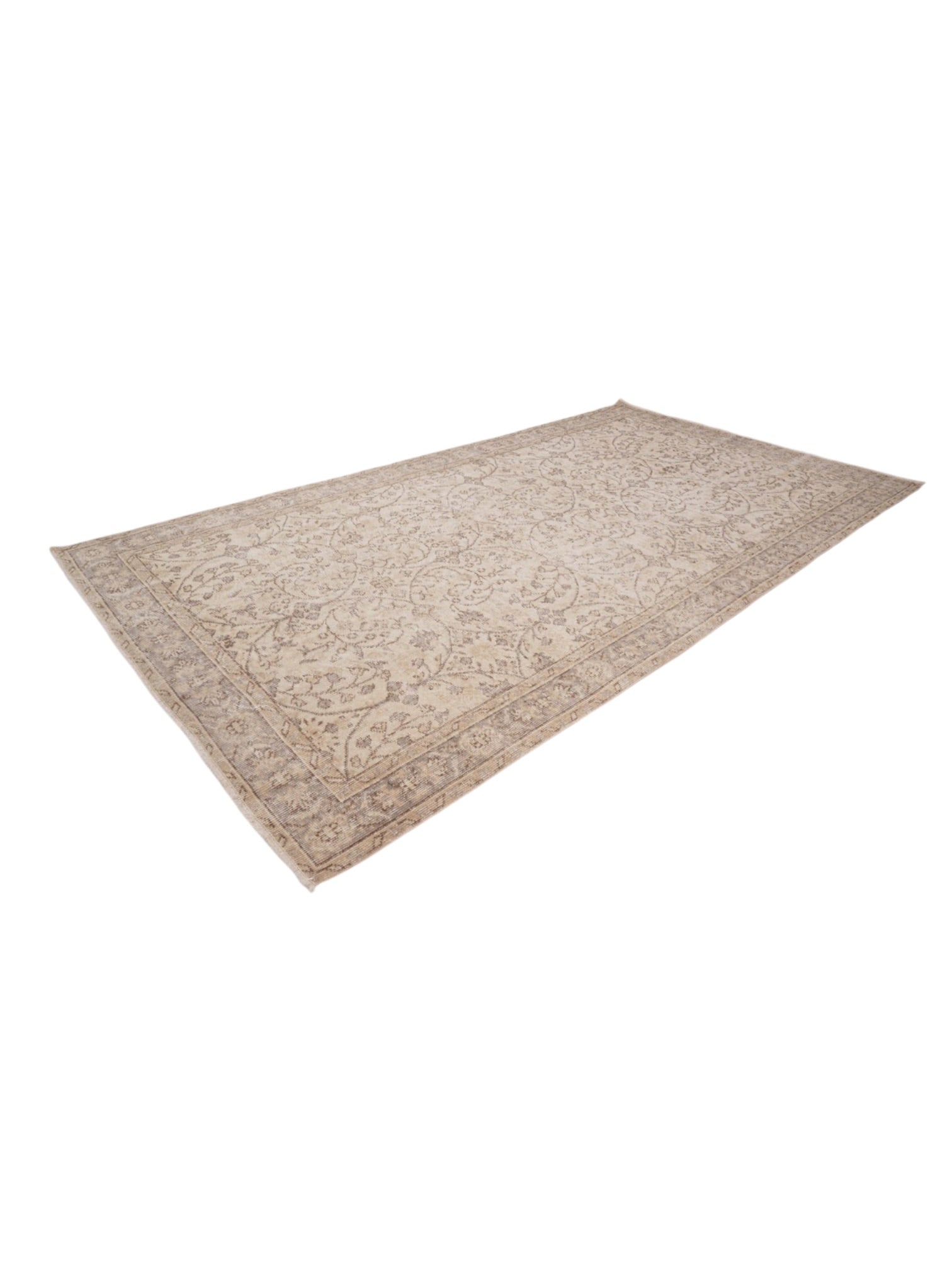 Rare Vintage Turkish Rug - Petal at Dusk Oushak (270cm x 153cm)