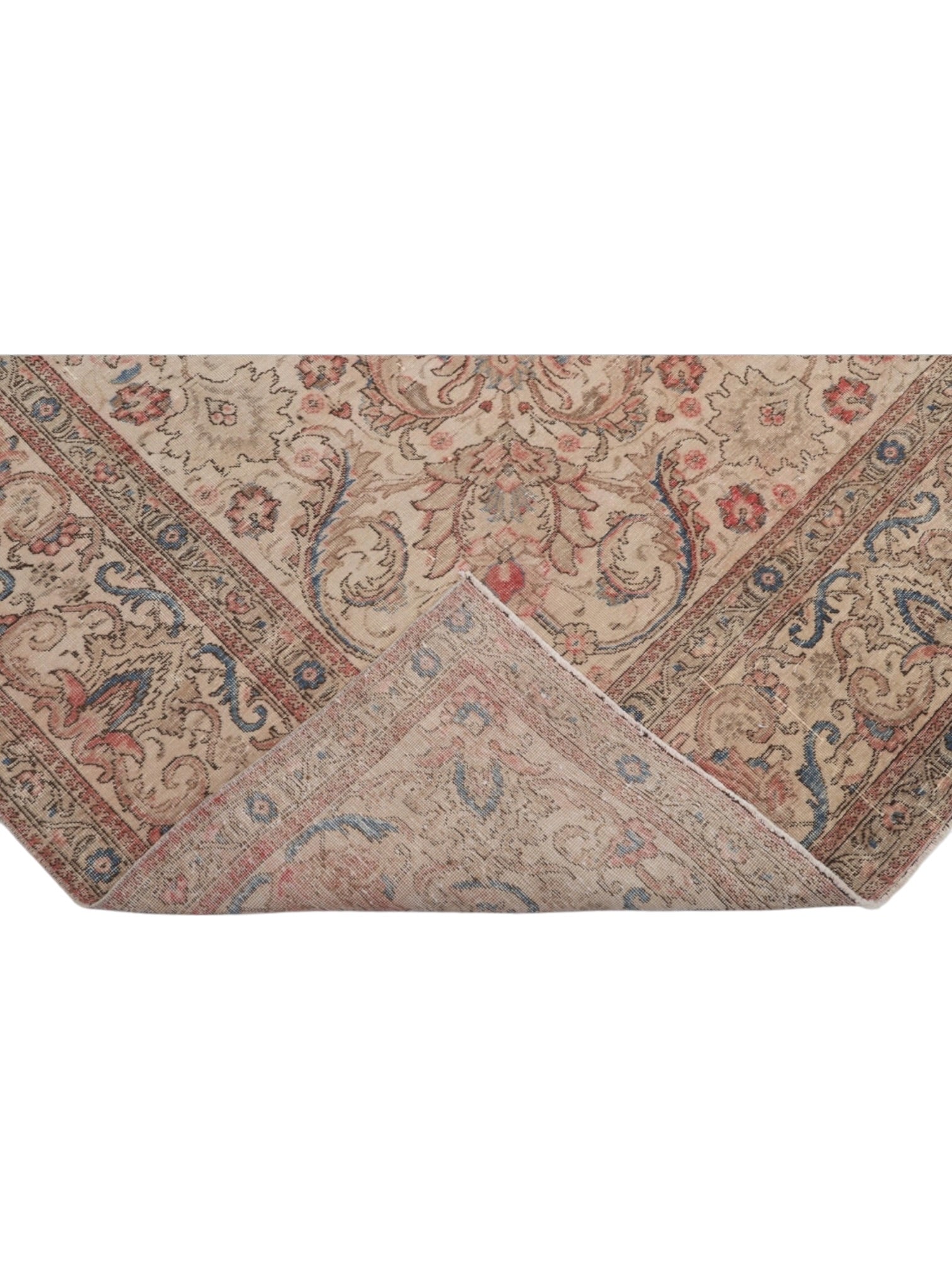 Rare 1950s Vintage Turkish Rug - Rosewater Gaden Oushak (378cm x 285cm)