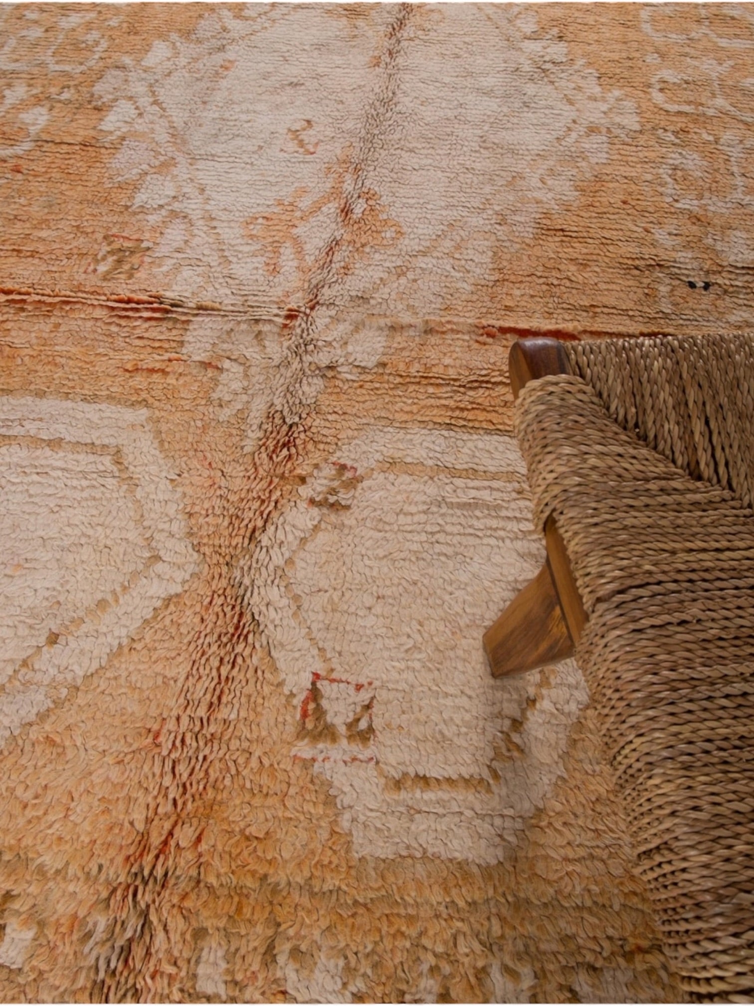 Vintage Moroccan Rug | 322cm x 178cm - Neutral Boujaad