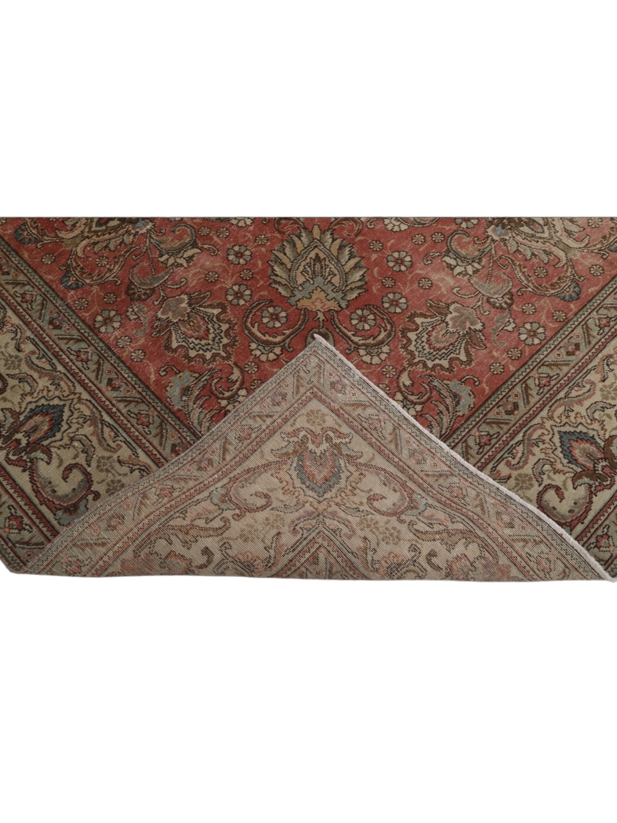 Rare 1960s Vintage Turkish Rug - Rose Garden Oushak (382cm x 295cm)