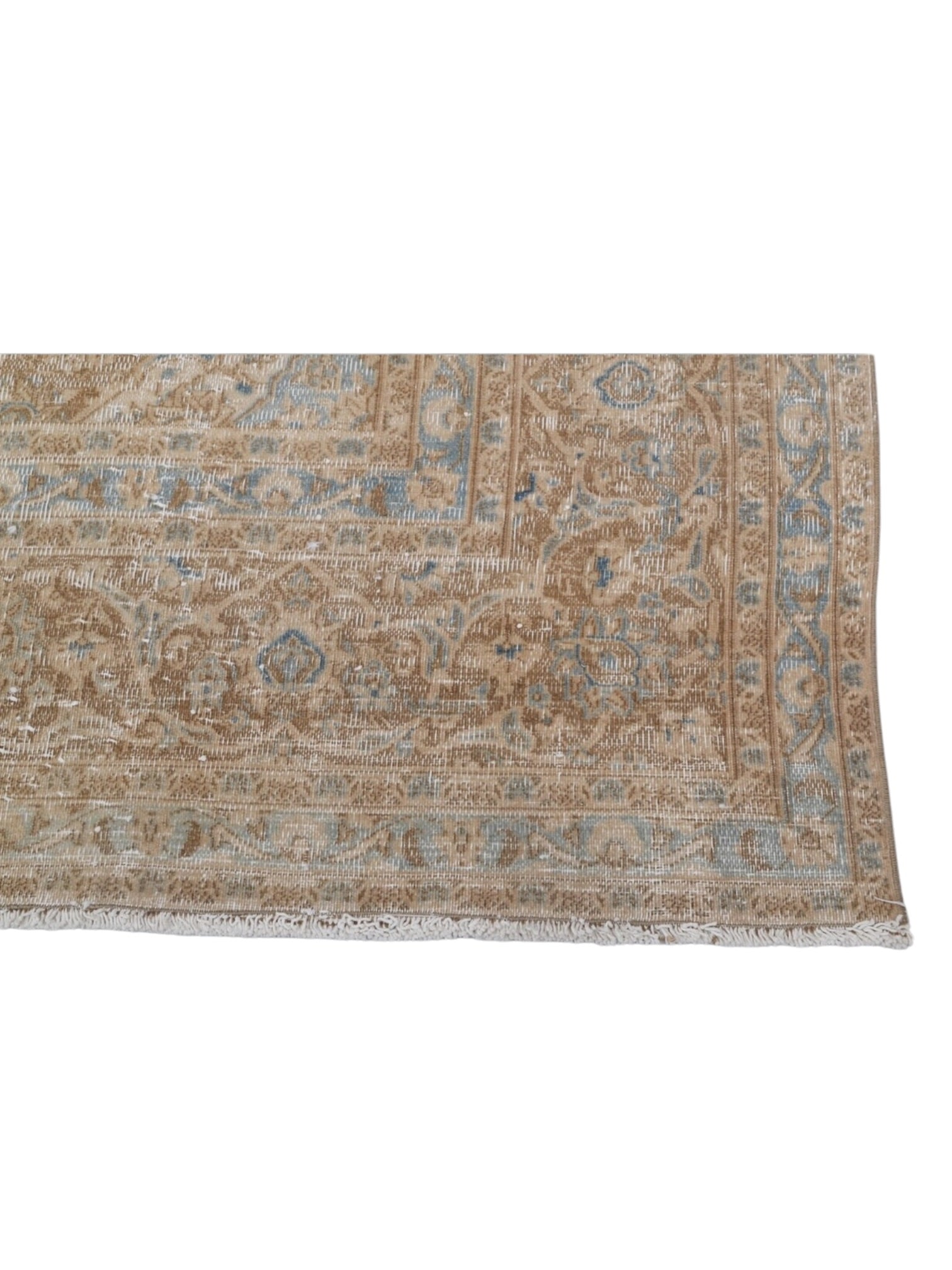 Rare Vintage Turkish Rug - Sable Bleu Oushak (382 cm x 288 cm)