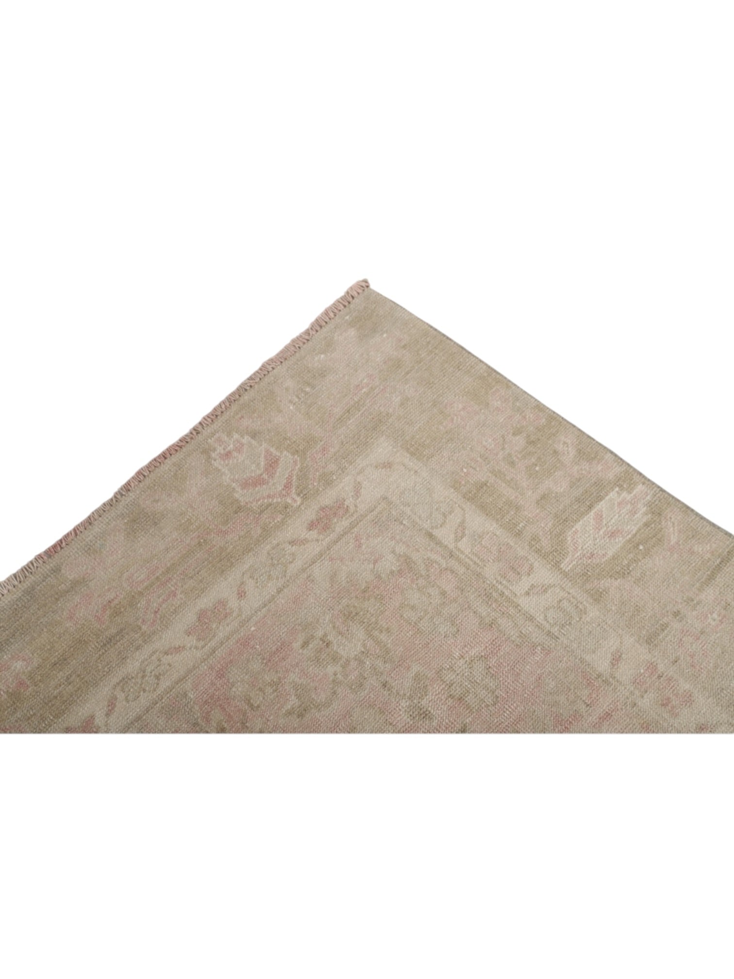 Vintage Turkish Rug - Rosé Jardin Oushak (358cm x 270cm)