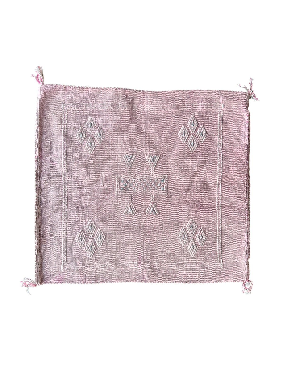 Moroccan Cactus Silk Cushion 50x50cm | Pink 12