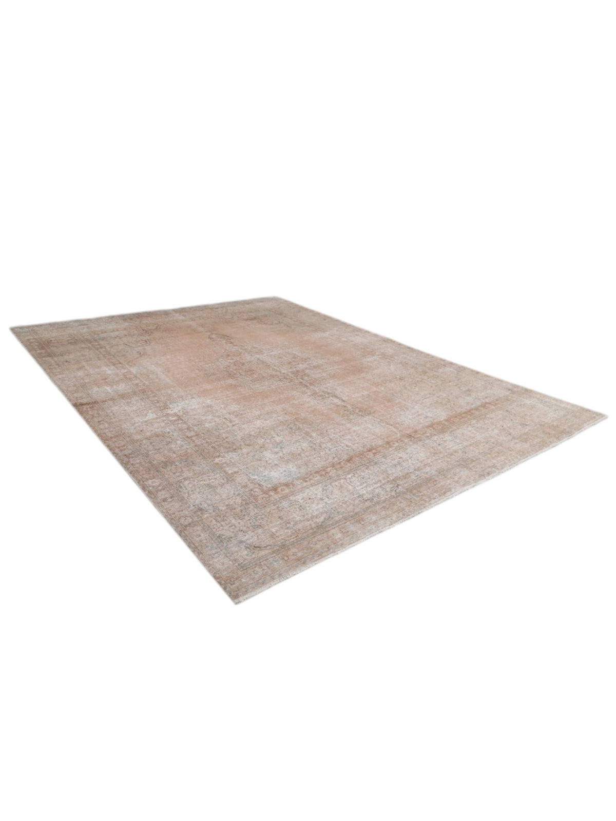Rare 1960s Vintage Turkish Rug - Blush Mirage Oushak (381cm x 291cm)