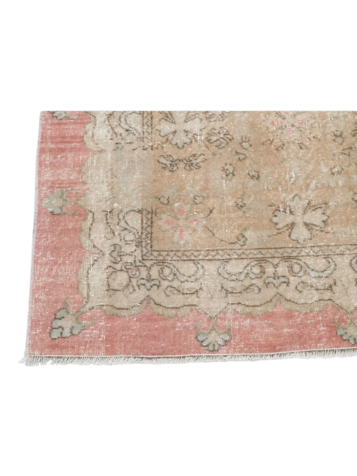 Vintage Turkish Rug - Rosewater Garden Oushak (278cm x 186cm)