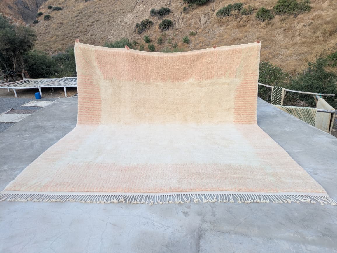 Beni Blush | Moroccan Beni Mrirt Rug | 430cm x 400cm | Ready Now