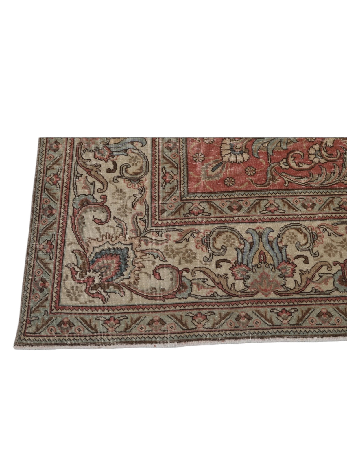 Rare 1960s Vintage Turkish Rug - Rose Garden Oushak (382cm x 295cm)