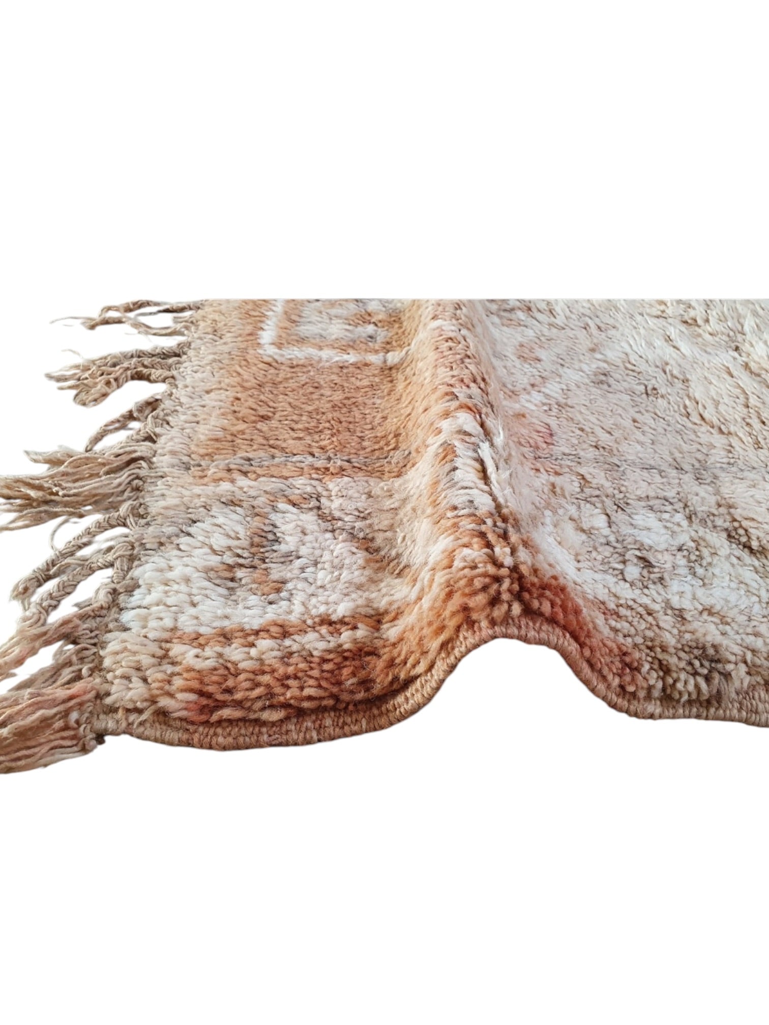 Vintage Moroccan Rug | 330cm x 172cm - Almond Boujaad