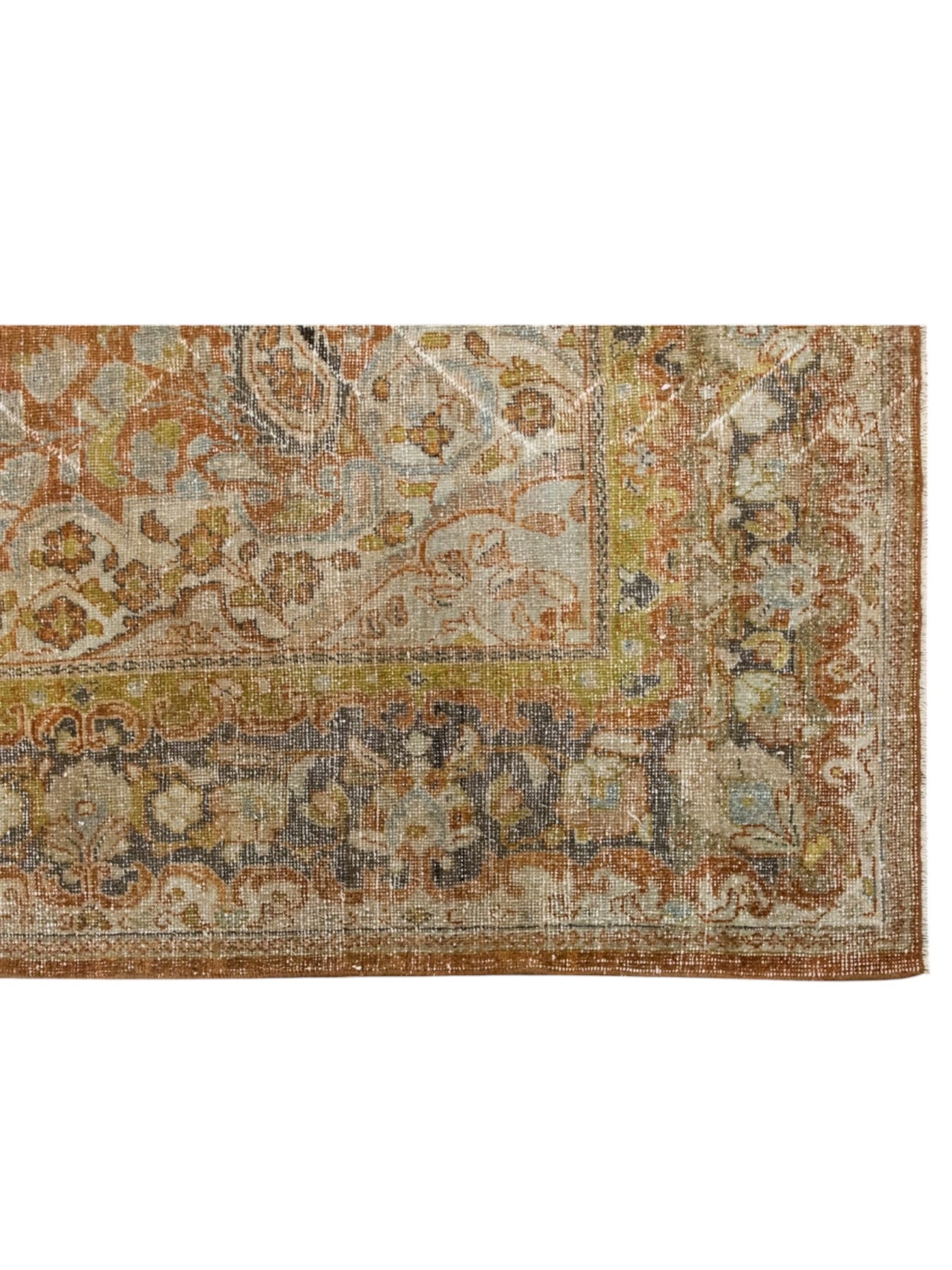 Vintage Turkish Oushak Rug - Terracotta Garden (314cm x 210cm)