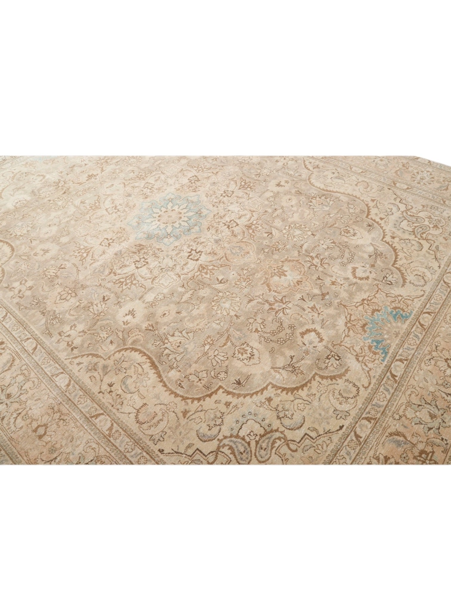 Rare Vintage Turkish Rug - Moonflower Oushak (385 cm x 292 cm)