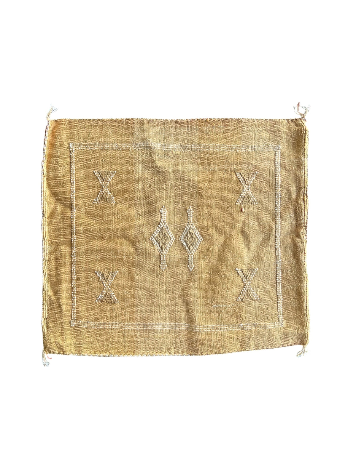 Moroccan Cactus Silk Cushion 50x50cm | Golden 04