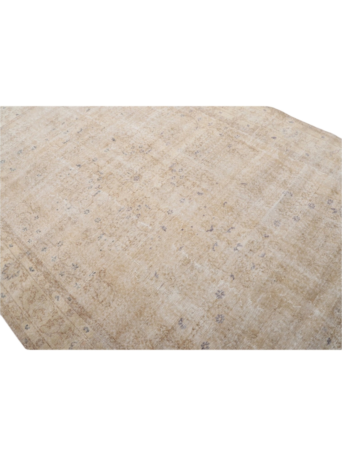 Vintage Turkish Rug - Champagne Garden Oushak (294cm x 201cm)