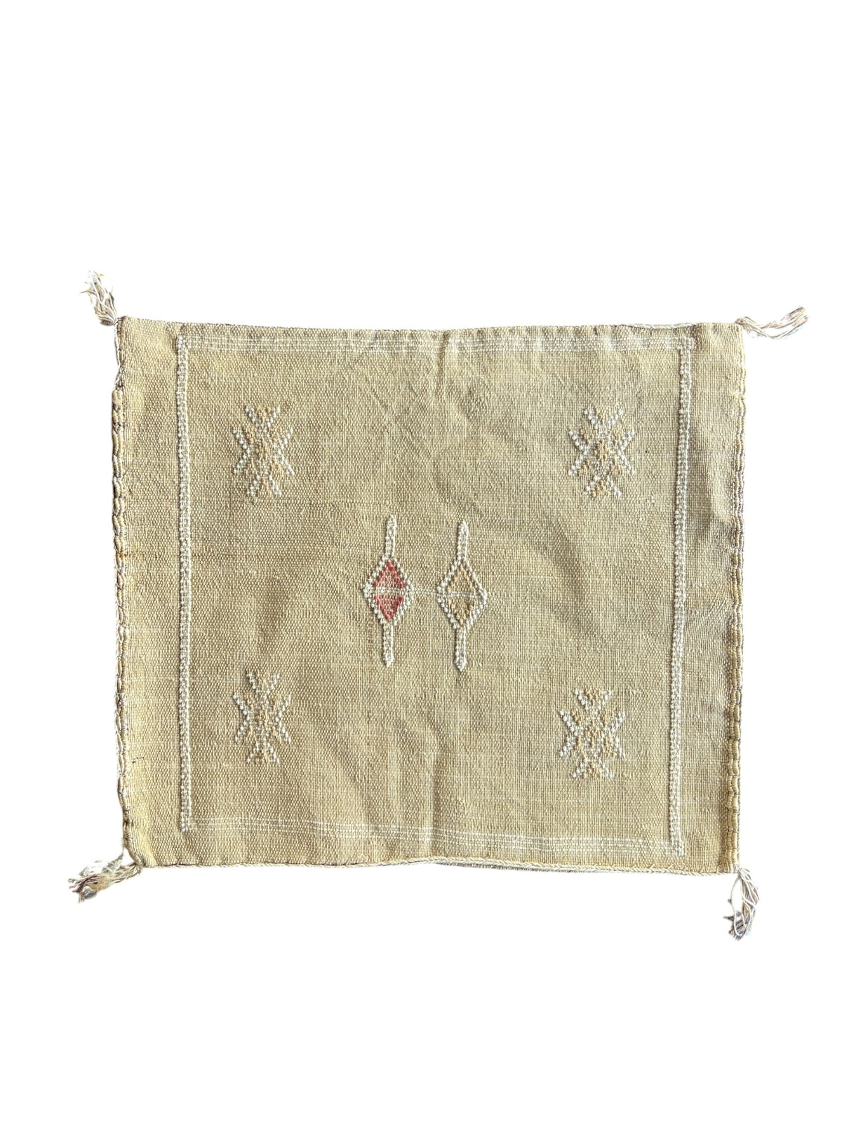 Moroccan Cactus Silk Cushion 50x50cm | Golden 05