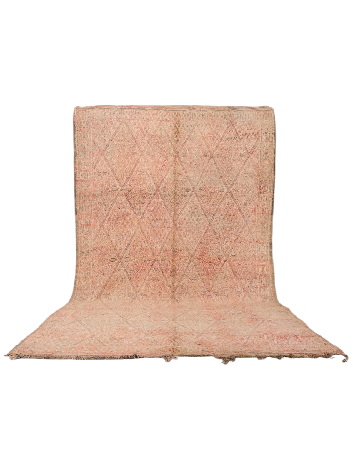 Vintage Moroccan Beni Mguild Rug | 325cm x 200cm - Blush Romance