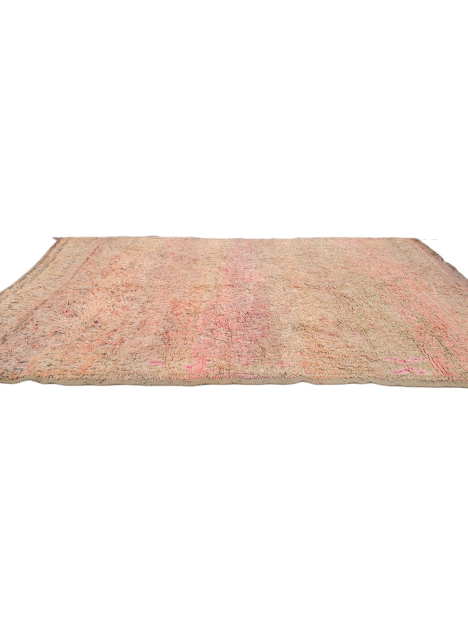 Vintage Moroccan Beni Mguild Rug | 281cm x 188cm - Pink Apricot