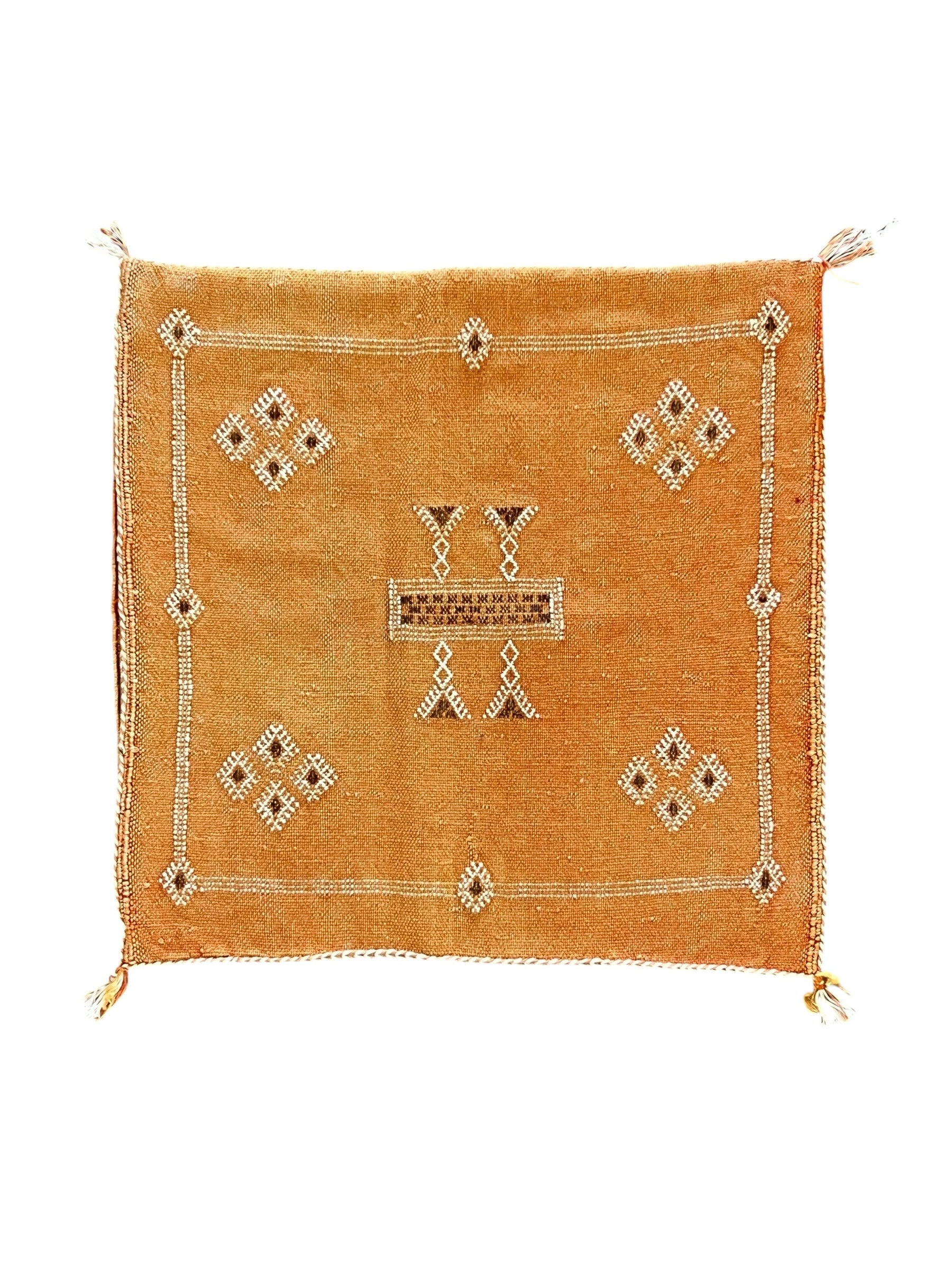 Moroccan Cactus Silk Cushion 50x50cm | Tuscan Gold